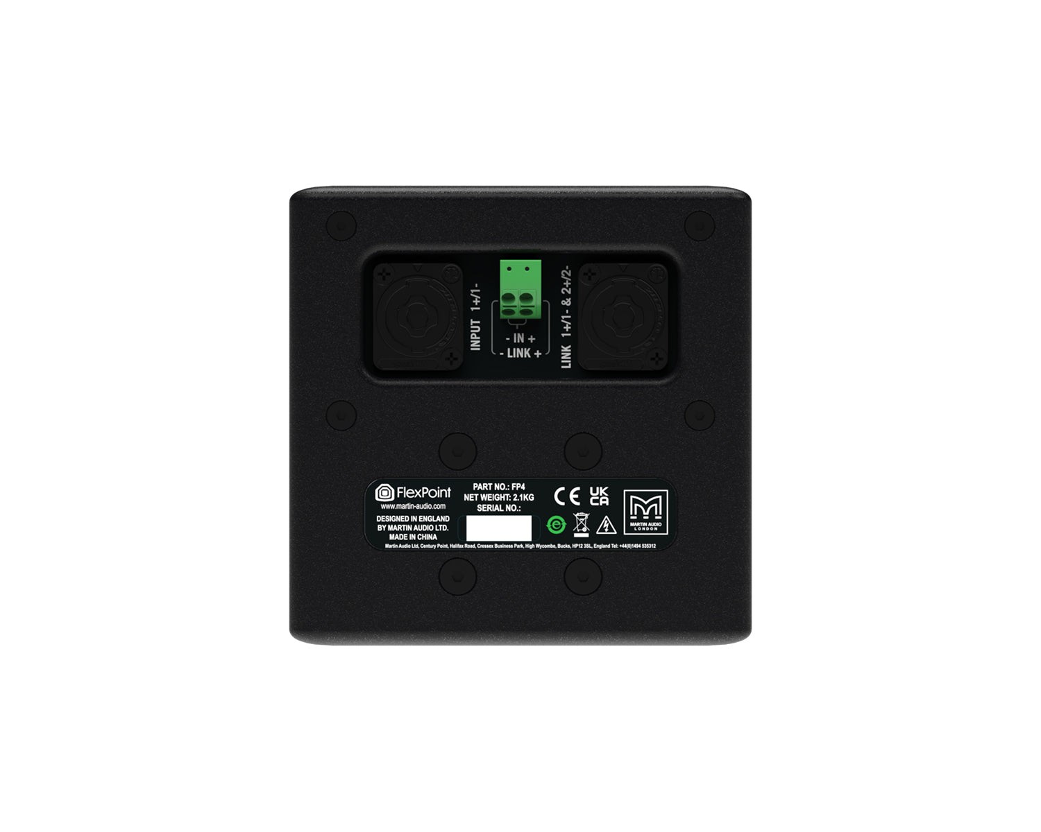 MAUFP4 - Martin Audio FlexPoint FP4 4inch 2 Way Install or Portable Coaxial Speaker Black Image 3
