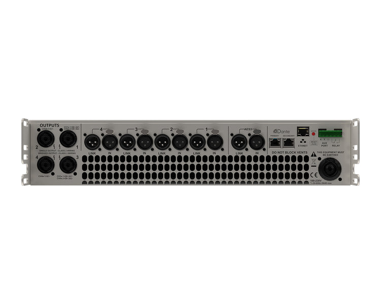 MAUIK41DAN - Martin Audio iKon iK41 DANTE 4 Channel Class D Amplifier 4x1500W @ 4ohm 2U Image 2