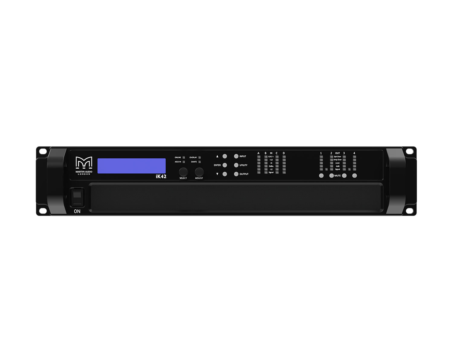 MAUIK42DAN - Martin Audio iKon iK42 DANTE 4 Channel Class D Amplifier 4x3000W @ 4ohm 2U  Image 2