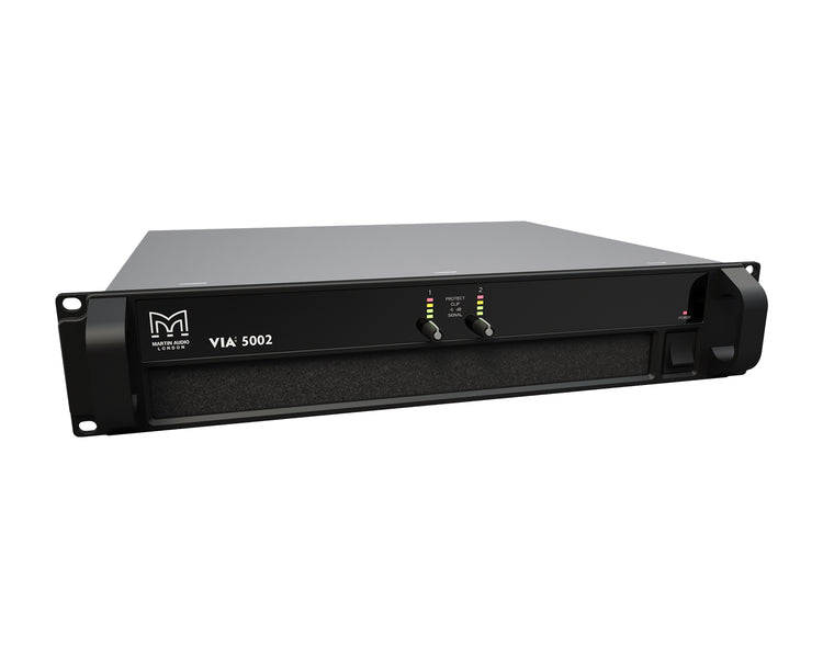 MAUVIA5002 - Martin Audio VIA5002 2 Channel Class D 2x2500W @ 4ohm Power Amp 2U  Image 1