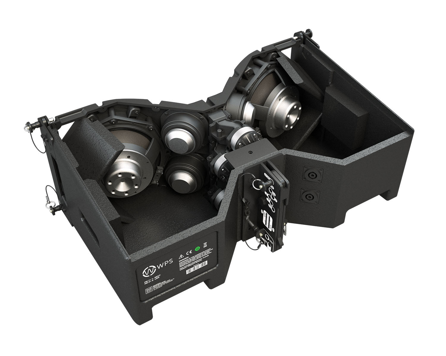 MAUWPS - Martin Audio WPS 3 Way with 2x 8inch LF and 4x4inch Mid and 4x1inch HF Drivers Black  Image 8