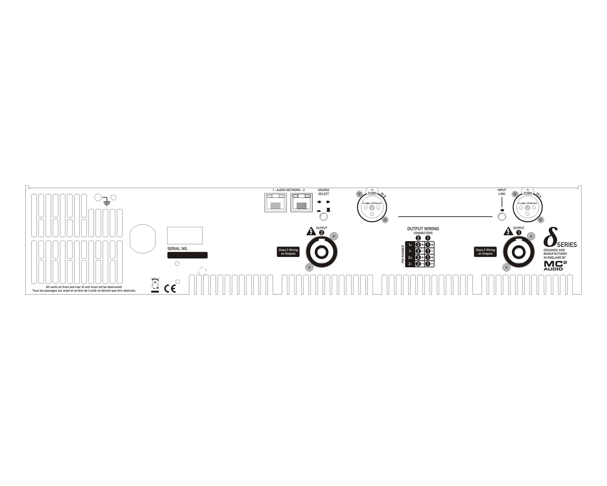 MC2D120ND - MC2 Audio Delta 120 Power Amp NO DSP 2x 600W @ 4ohm Image 2