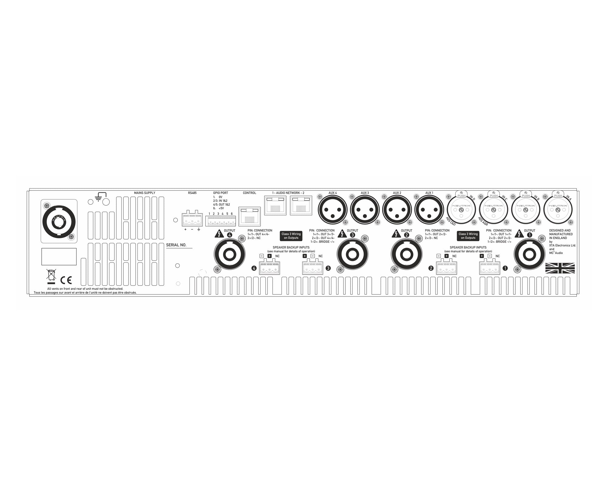 MC2D40DSP - MC2 Audio Delta 40 Power Amp with DSP 4x1000W @ 4ohm Image 2