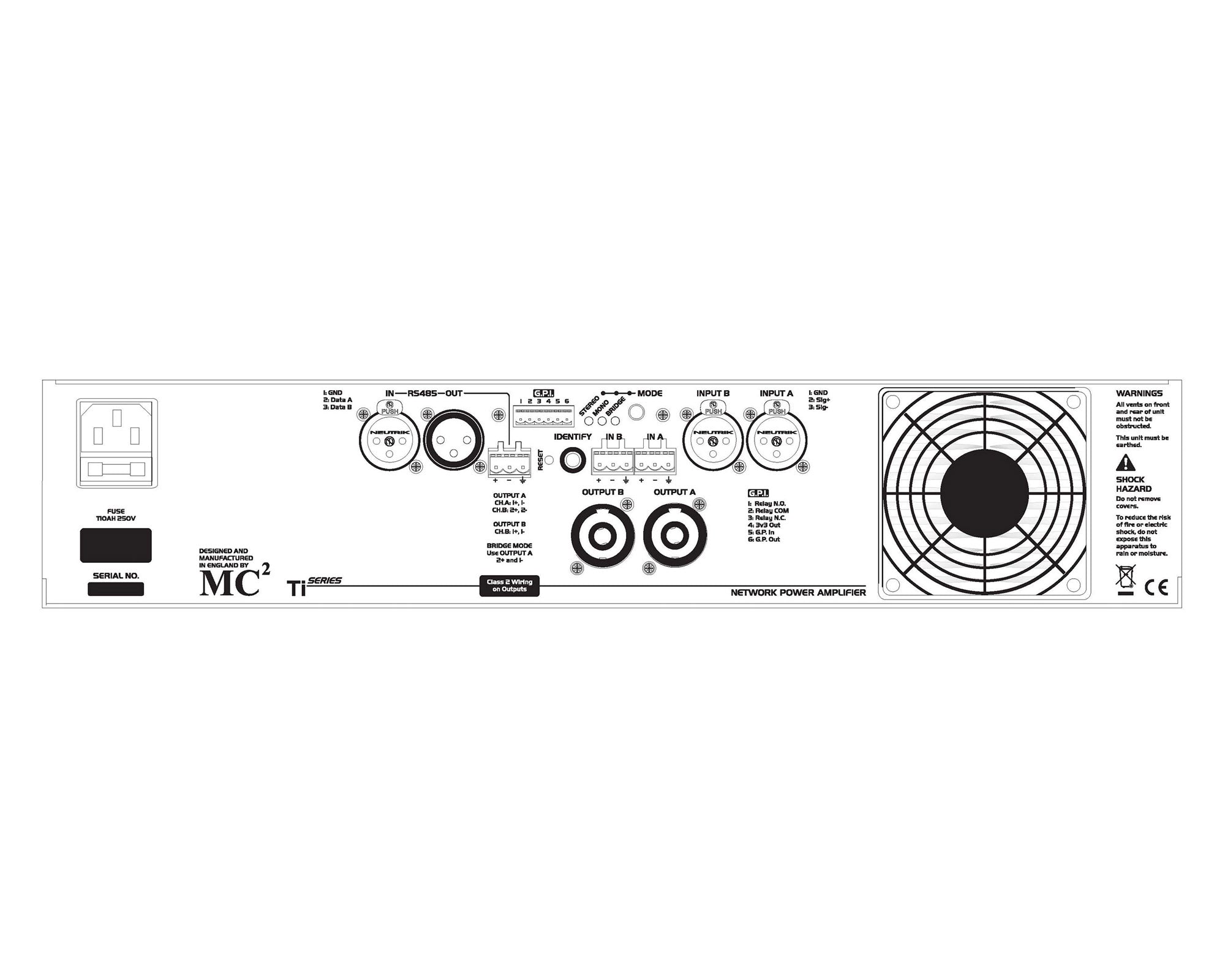 MC2TI1500 - MC2 Audio TI1500 Networkable Fixed Installation Amplifier 2x 1025W @ 4ohm Image 2