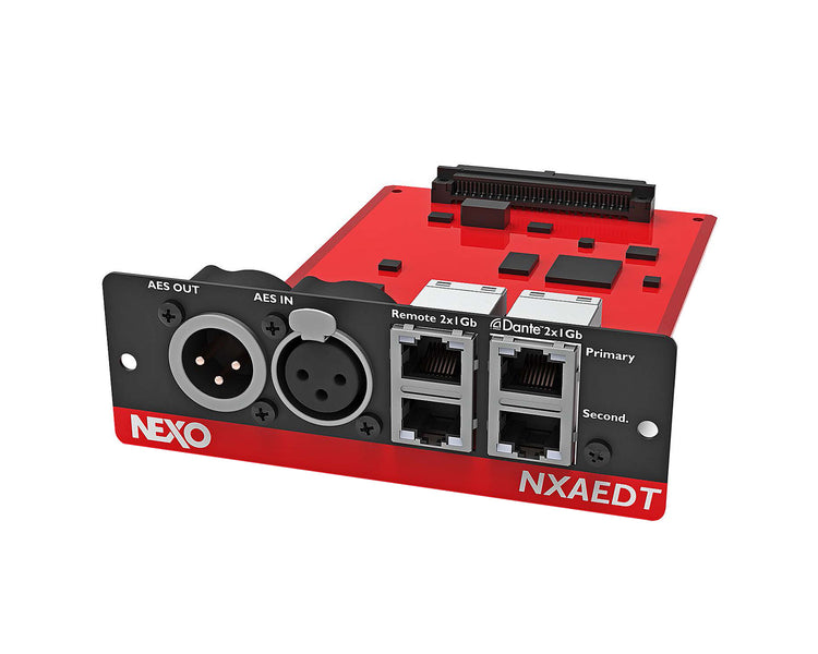 NEXAEDT - NEXO AEDT Dante and AES Extension Card for NXAMPMK2 Amp or Controller Image 1