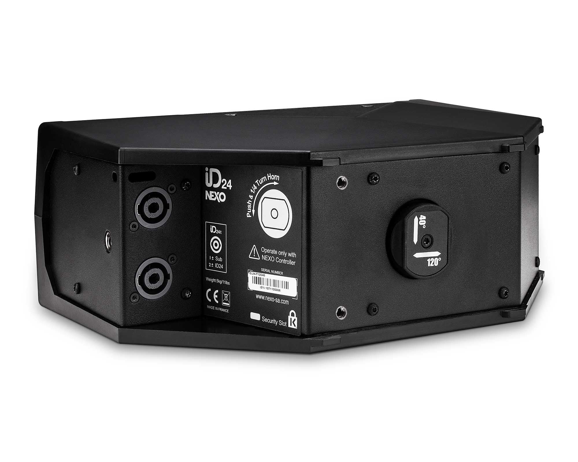 NEXIDI6060 - NEXO ID24 I 2 Way 2x4inch Install Speaker 60x60degree Rotatable Horn Black Image 3