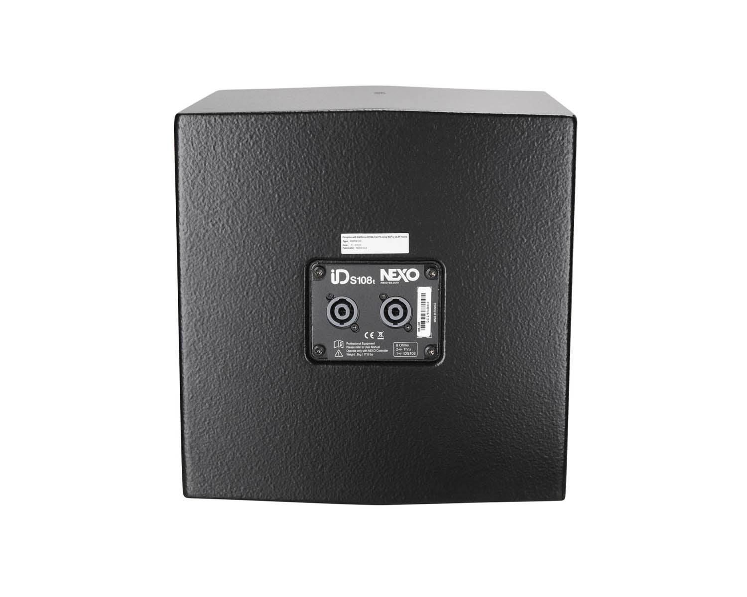 NEXIDS108T - NEXO IDS108 T 8inch Compact Touring Subwoofer 300W Black  Image 3