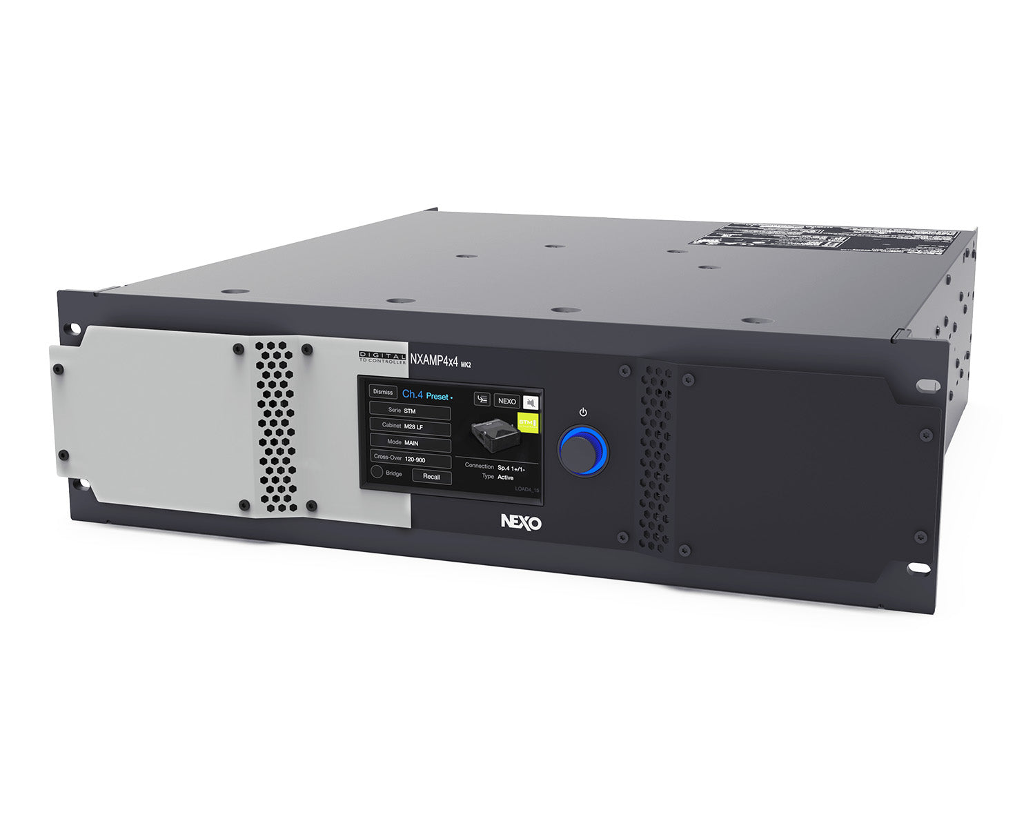NEXNEXAMP4 - NEXO NXAMP4X4MK2 4Ch Power Amp and Controller 4x4500W 3U Image 2