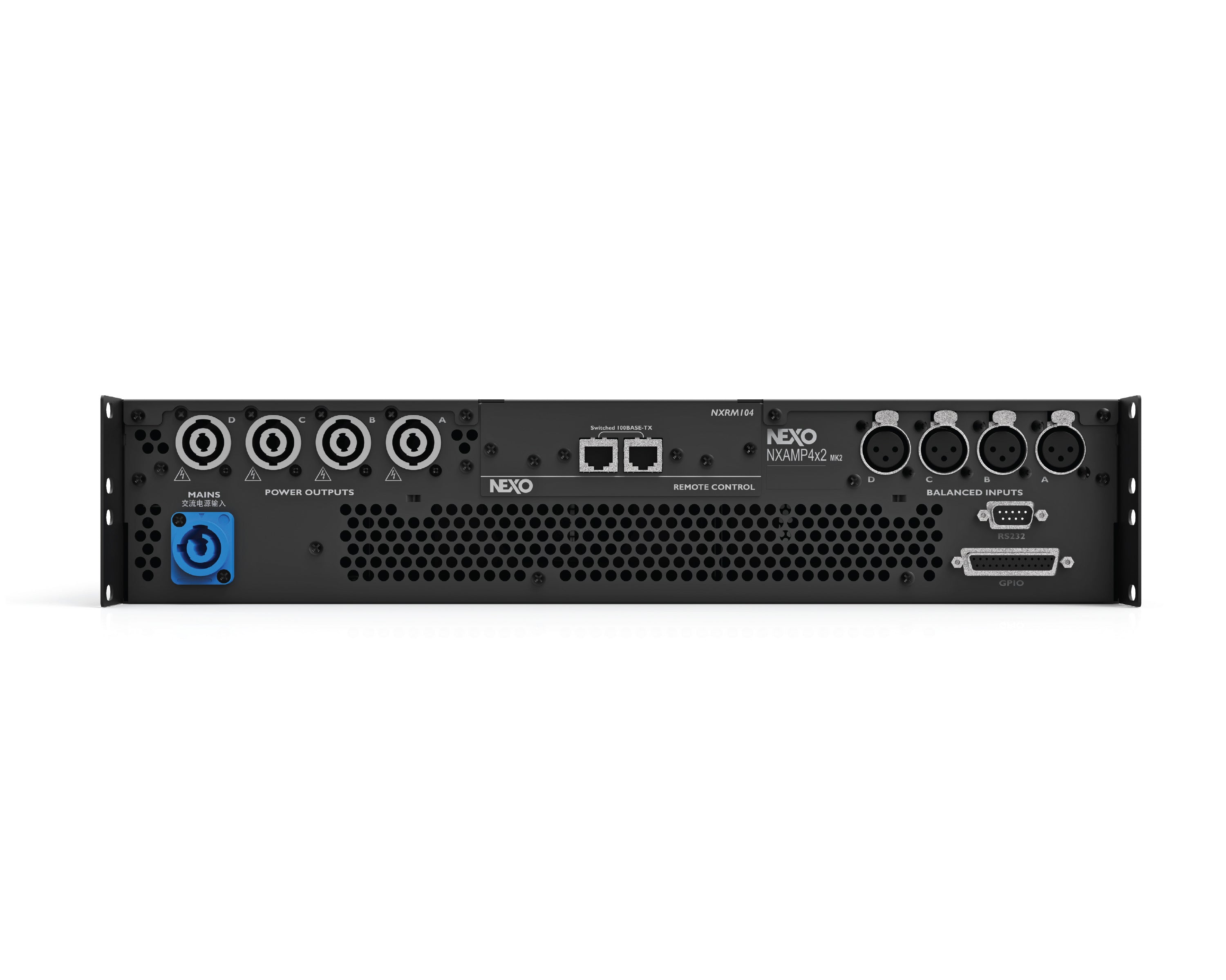 NEXNXAMP41 - NEXO NXAMP4X1MK2 4Ch Power Amp Controller 4x1300W 2U Image 2
