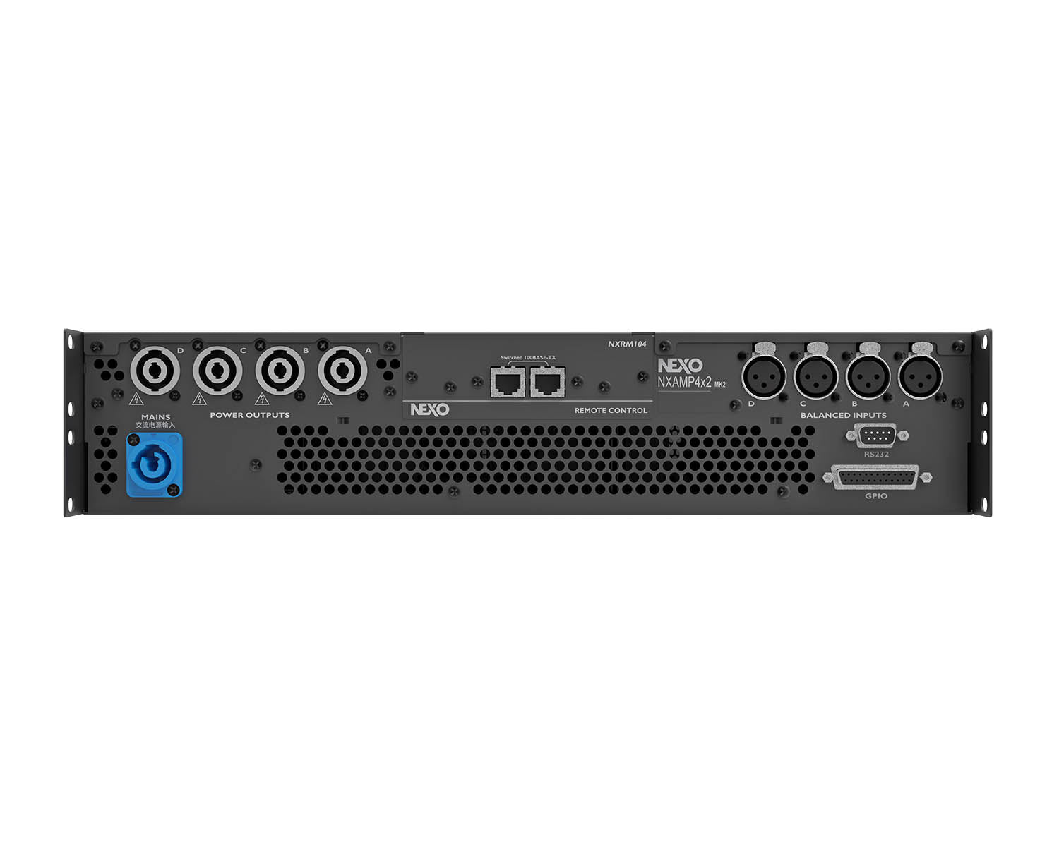 NEXNXAMP42 - NEXO NXAMP4X2MK2 4Ch Power Amp Controller 4x2500W 2U Image 2