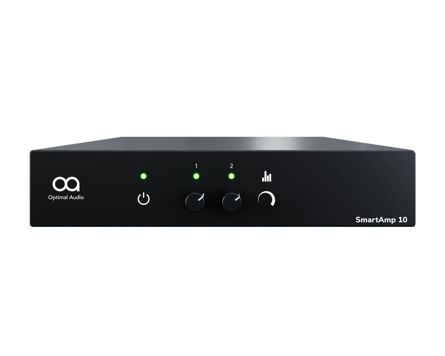 OPASAMP10 - Optimal Audio SmartAmp 10 2x125W Amplifier with Integral DSP 100V Half Rack 1U Image 1