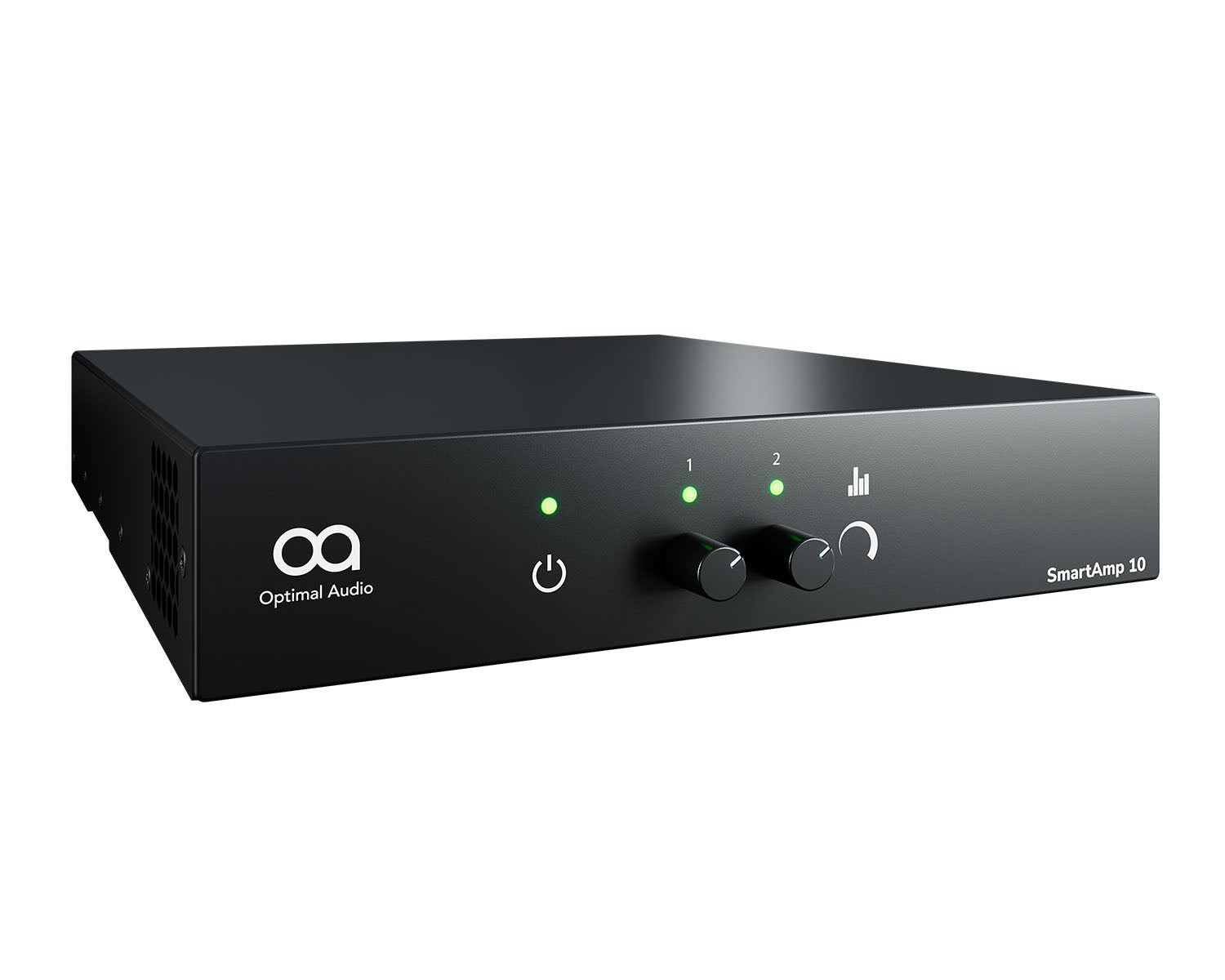 OPASAMP10 - Optimal Audio SmartAmp 10 2x125W Amplifier with Integral DSP 100V Half Rack 1U Image 2