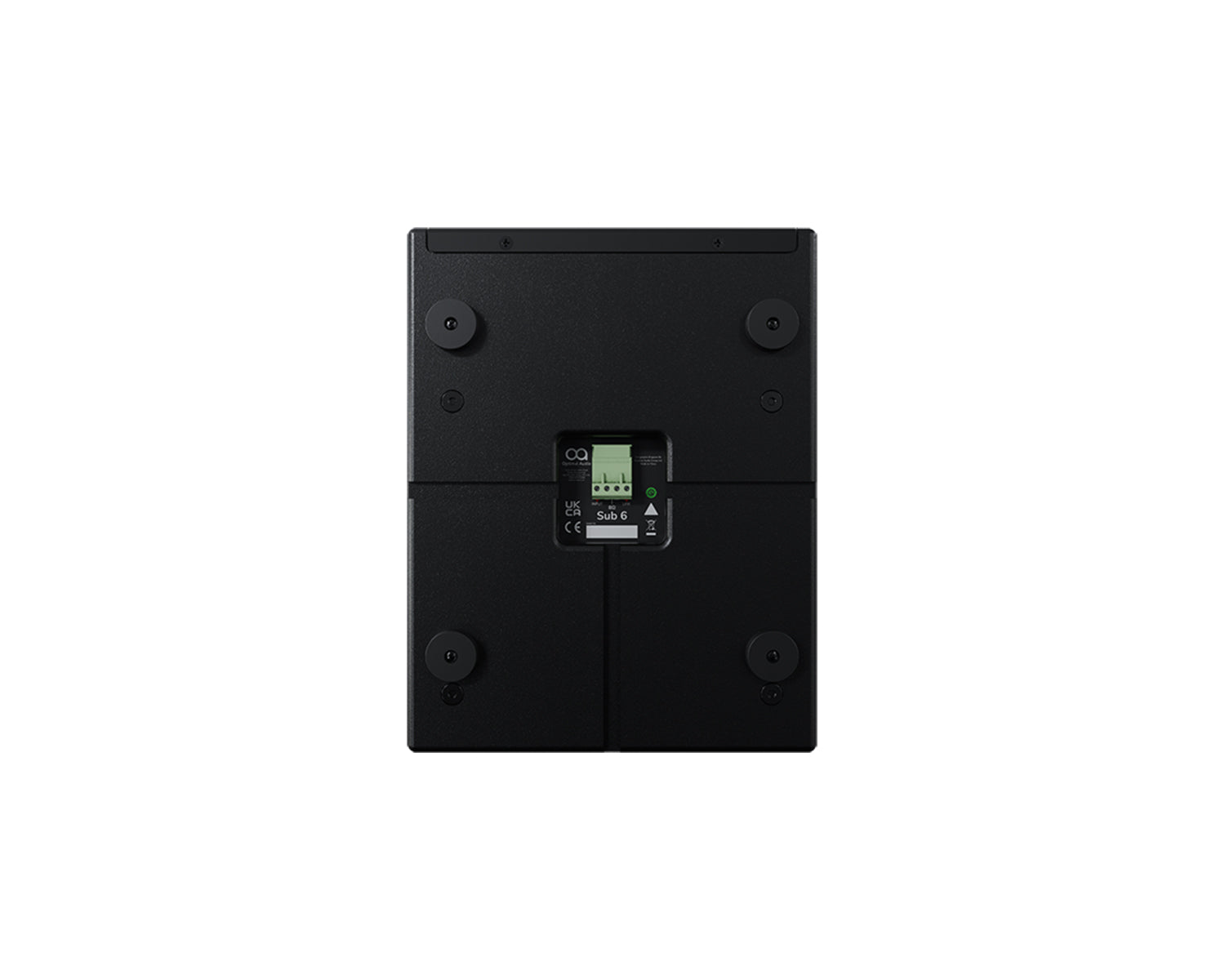 OPASUB6B - Optimal Audio Sub 6 Ultra compact 6inch Cabinet Subwoofer 250w @ 8ohm Black Image 4