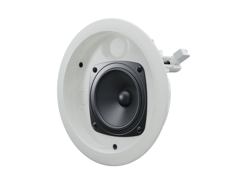 OPAUP4OW - Optimal Audio Up 4O Full Range 4inch Ceiling Speaker with Open Back 6W @100V White Image 2