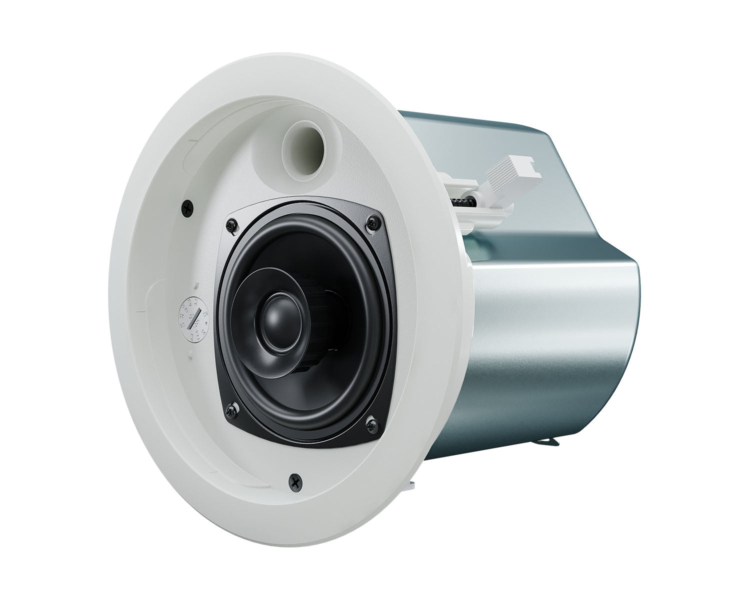 OPAUP4W - Optimal Audio Up 4 Two Way 4inch Ceiling Speaker with Backcan 25W @ 100V White Image 2