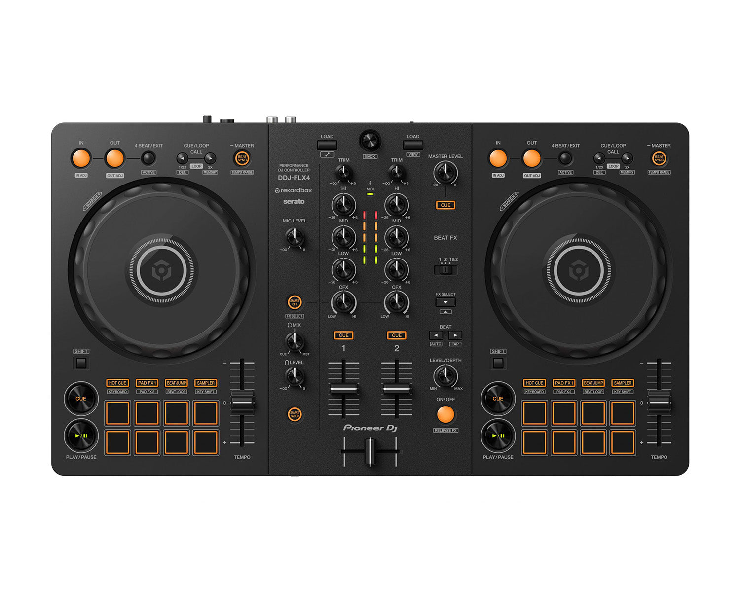 PIODDJFLX4.C - Pioneer DJ DDJ FLX4 2 Channel DJ Controller for rekordbox and Serato DJ Pro Image 1