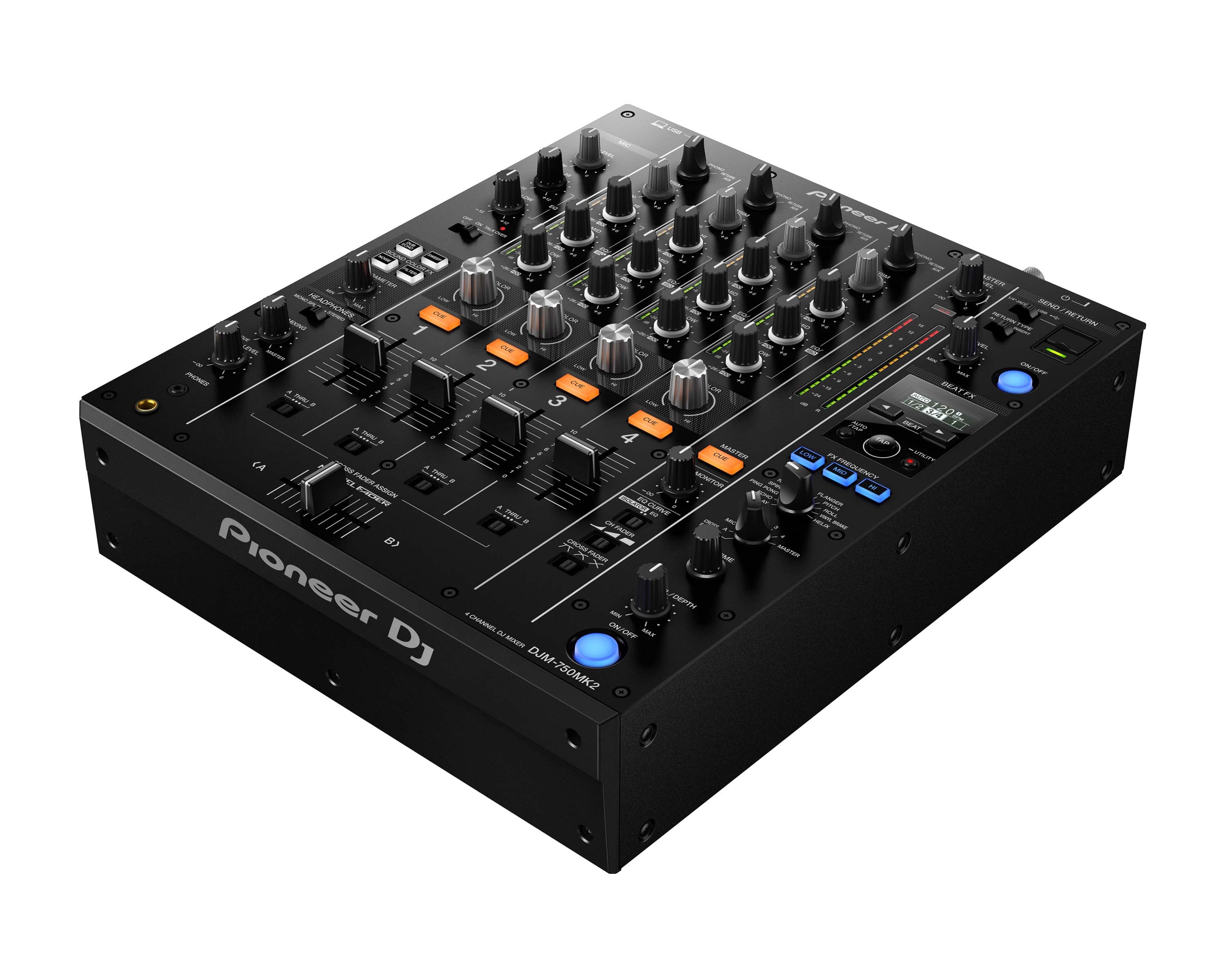 PIODJM750K2.P - Pioneer DJ DJM 750MK2 4Ch 32 Bit Pro Mixer with rekordbox License BLACK Image 2