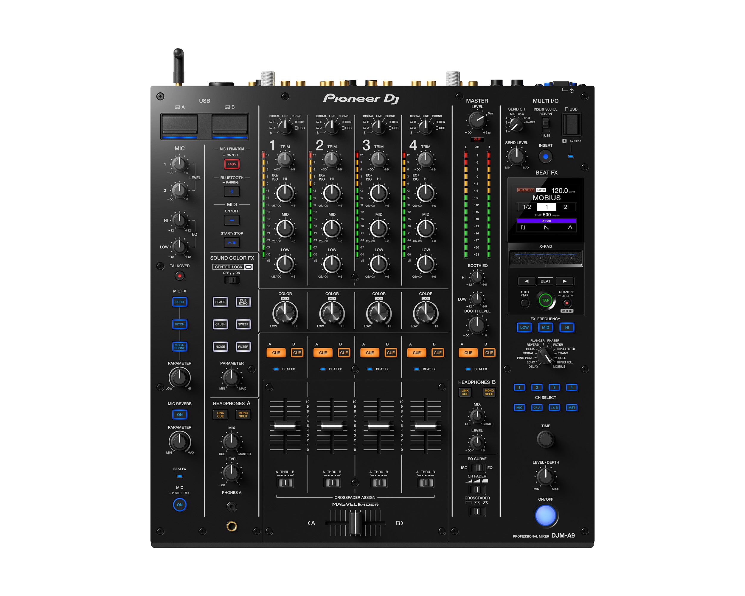PIODJMA9.P - Pioneer DJ DJM A9 4 Channel High End Professional Digital DJ or Club Mixer Image 1