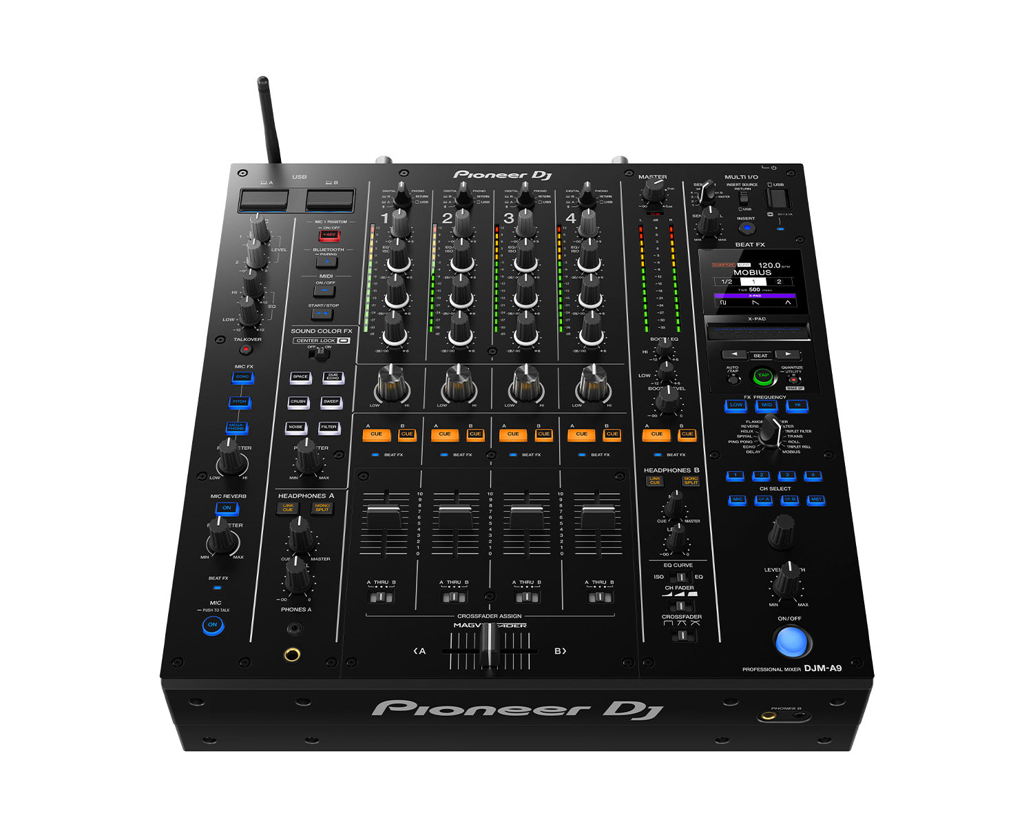 PIODJMA9.P - Pioneer DJ DJM A9 4 Channel High End Professional Digital DJ or Club Mixer Image 2