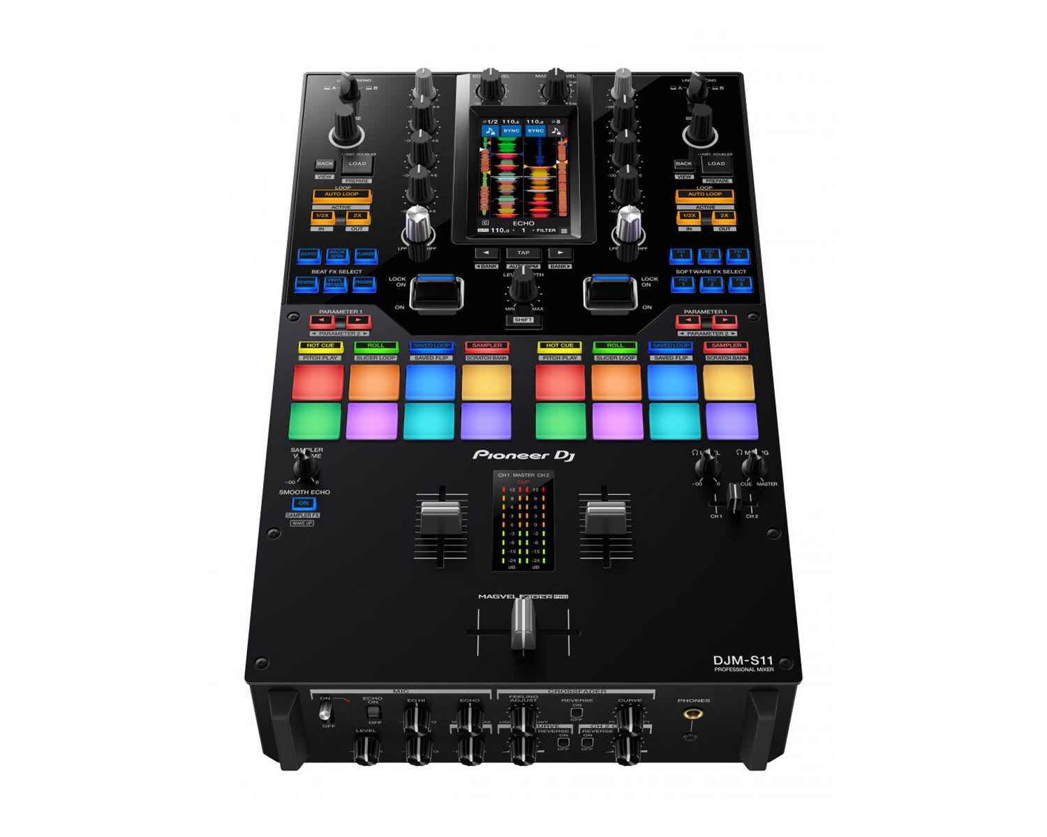 PIODJMS11.P - Pioneer DJ DJM S11 PRO 2 Channel 4 Deck DJ Battle Mixer Image 2