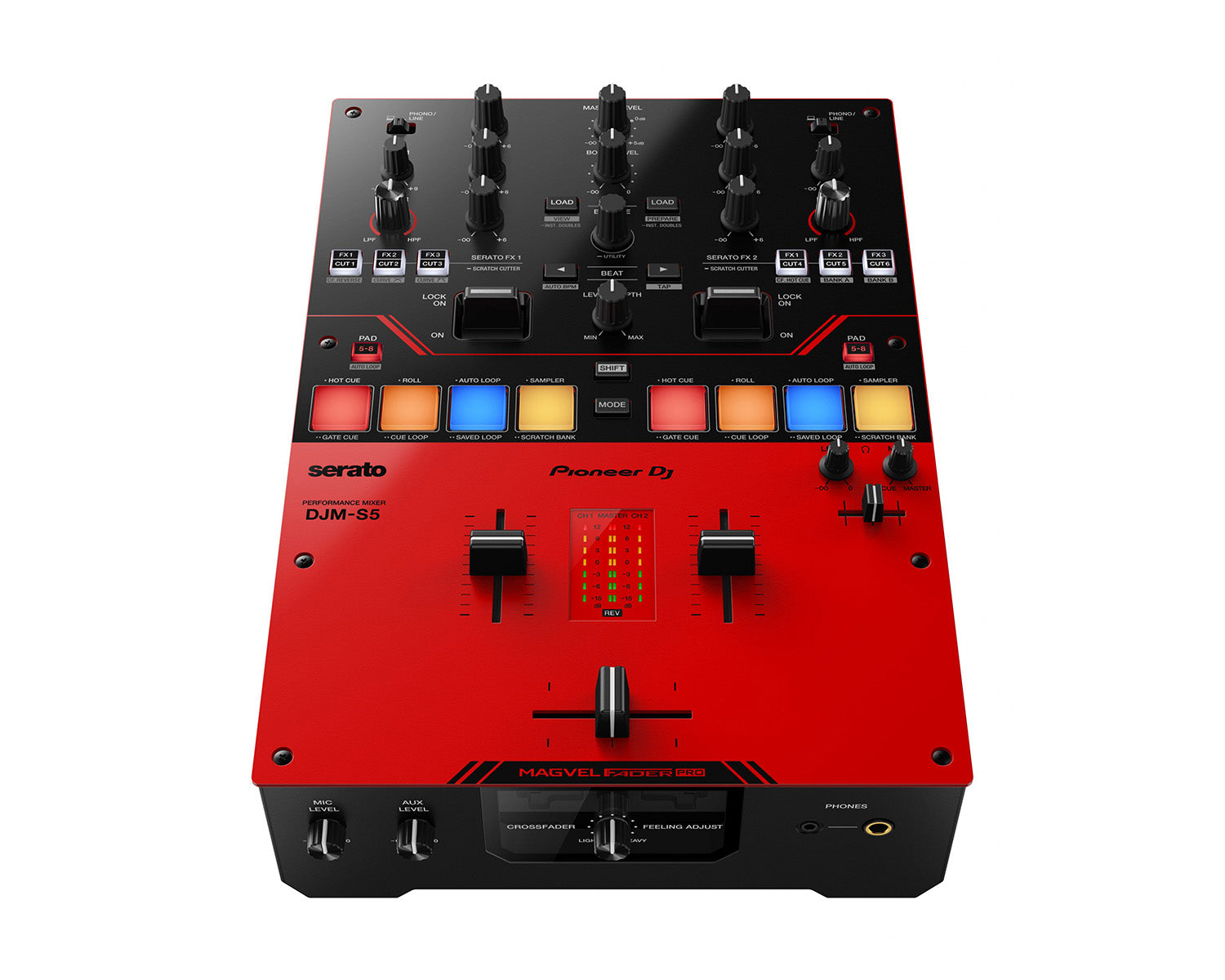 PIODJMS5.P - Pioneer DJ DJM S5 2 Channel Scratch DJ Battle Mixer for Serato DJ Pro Image 2