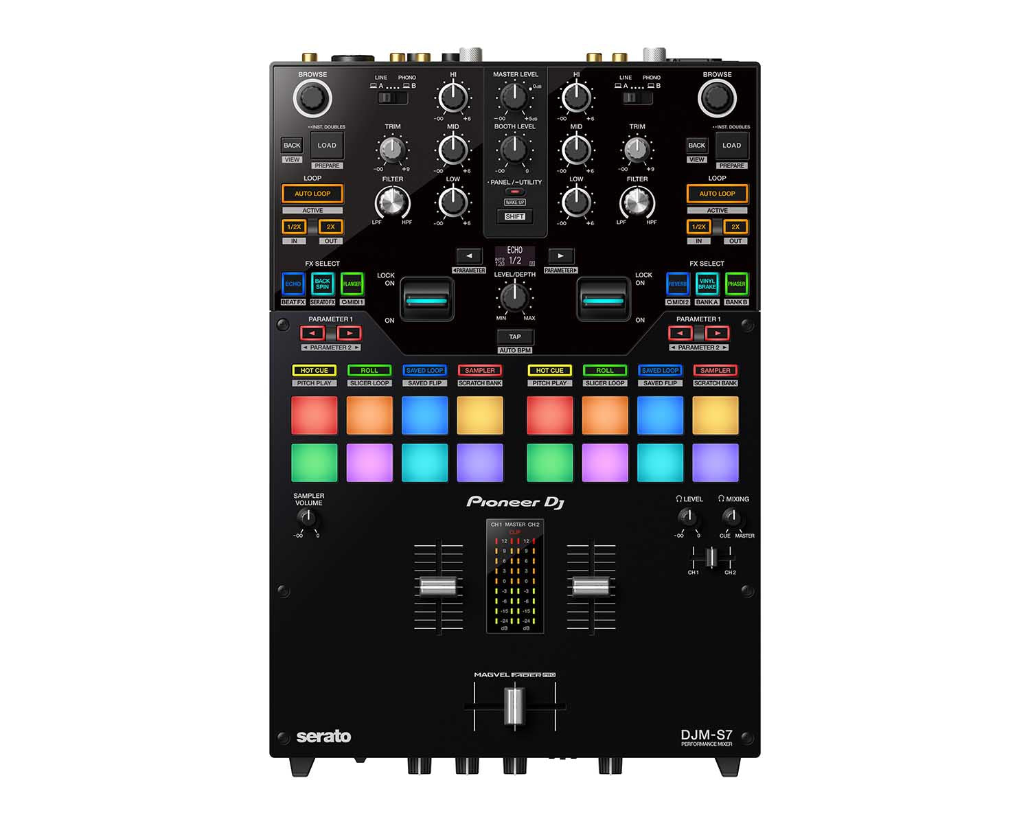 PIODJMS7.P - Pioneer DJ DJM S7 2 Channel Scratch DJ Mixer for rekordbox and Serato Image 1