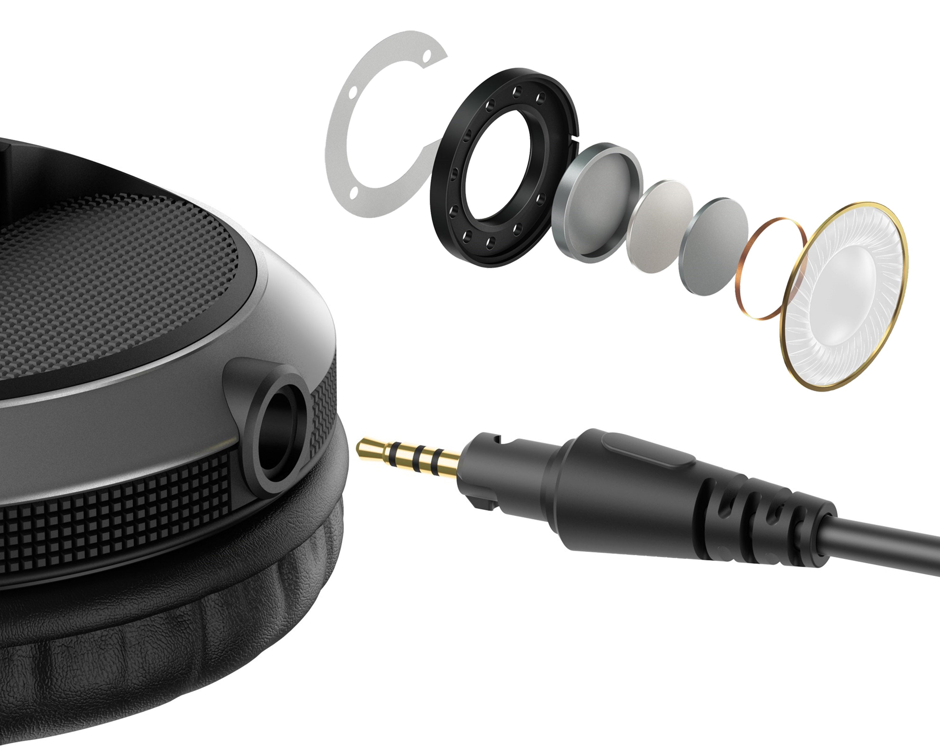 PIOHDJX5.C - Pioneer DJ HDJ X5 K Pro DJ 40mm Headphones with Swivel Ear Black Image 4