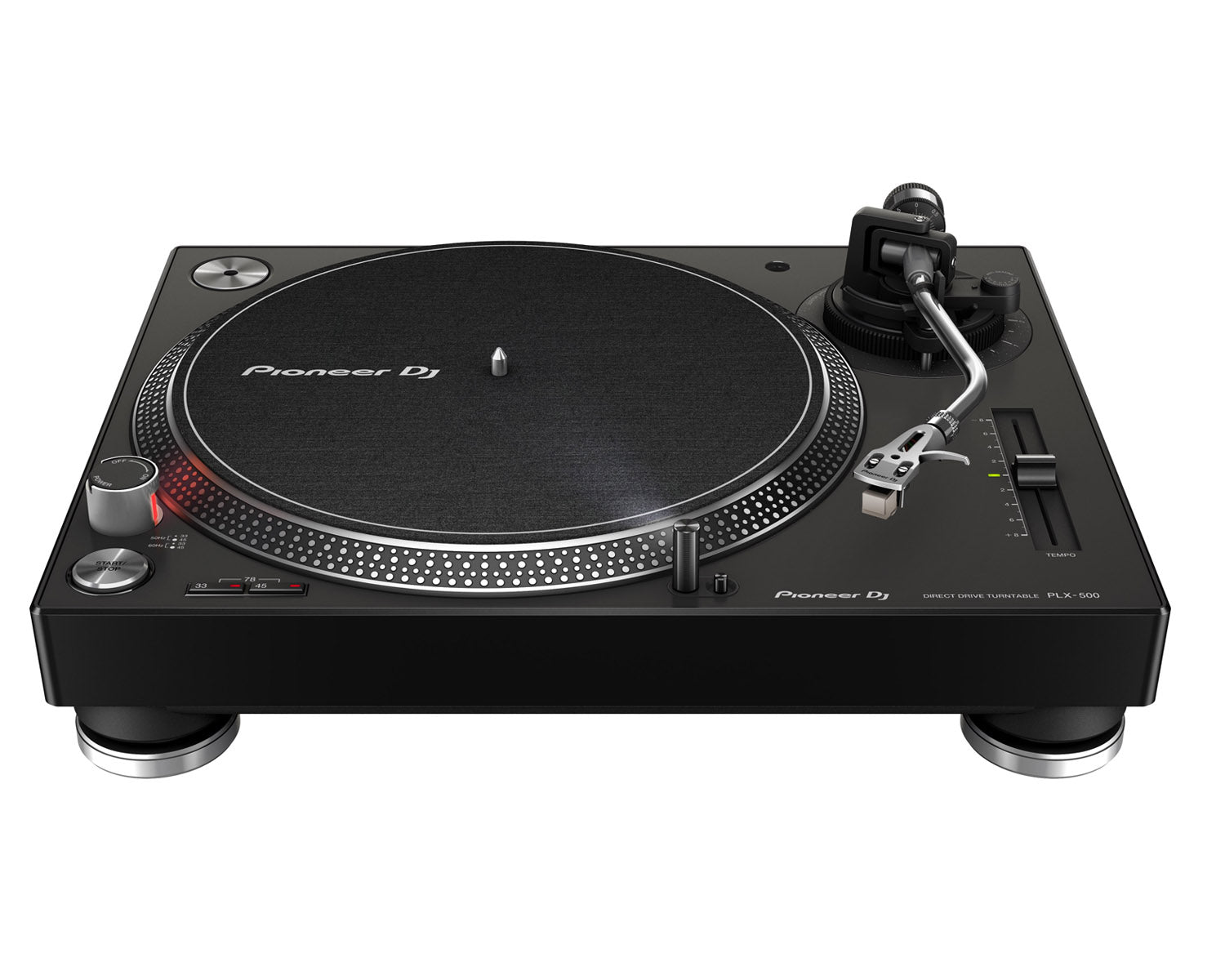 PIOPLX500.C - Pioneer DJ PLX 500 BLACK PRO DJ Hi Torq S Tonearm Direct Drive Turntable Image 2