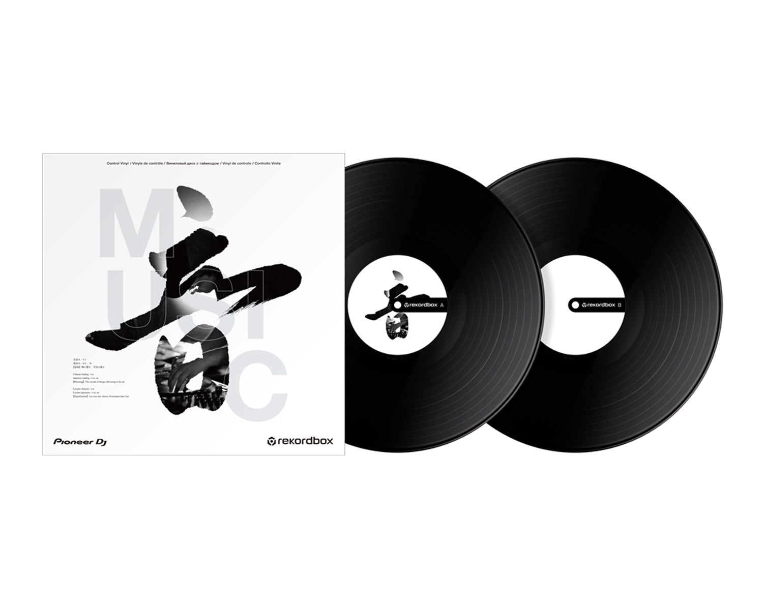 PIORBVD2K.C - Pioneer DJ RB VD2 K Control Vinyl Black for PLX500 or PLX1000 (PAIR) Image 1