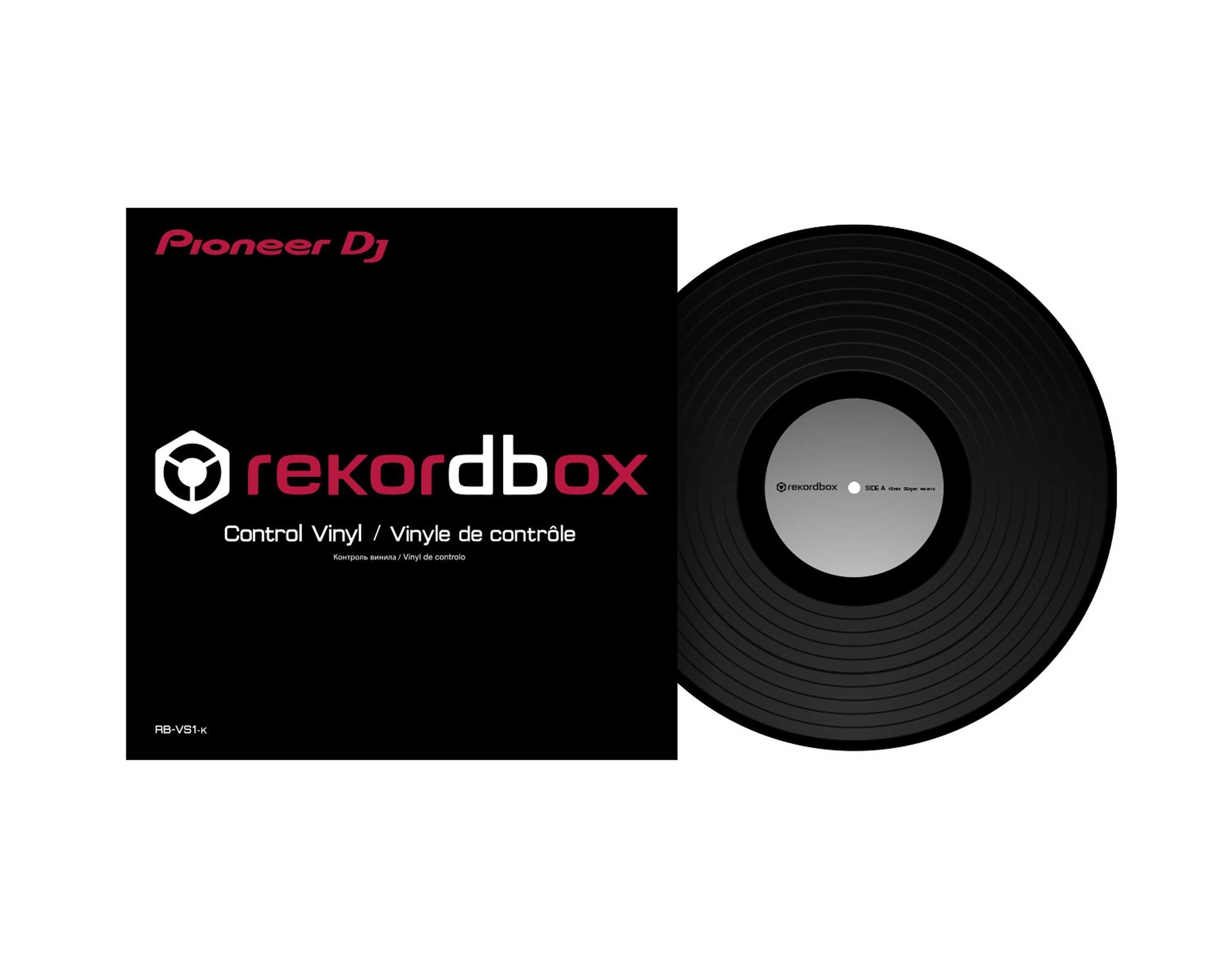 PIORBVS1K.C - Pioneer DJ RB VS1 K Lightweight Control Vinyl for PLX500 or 1000 (Single Unit) Image 1