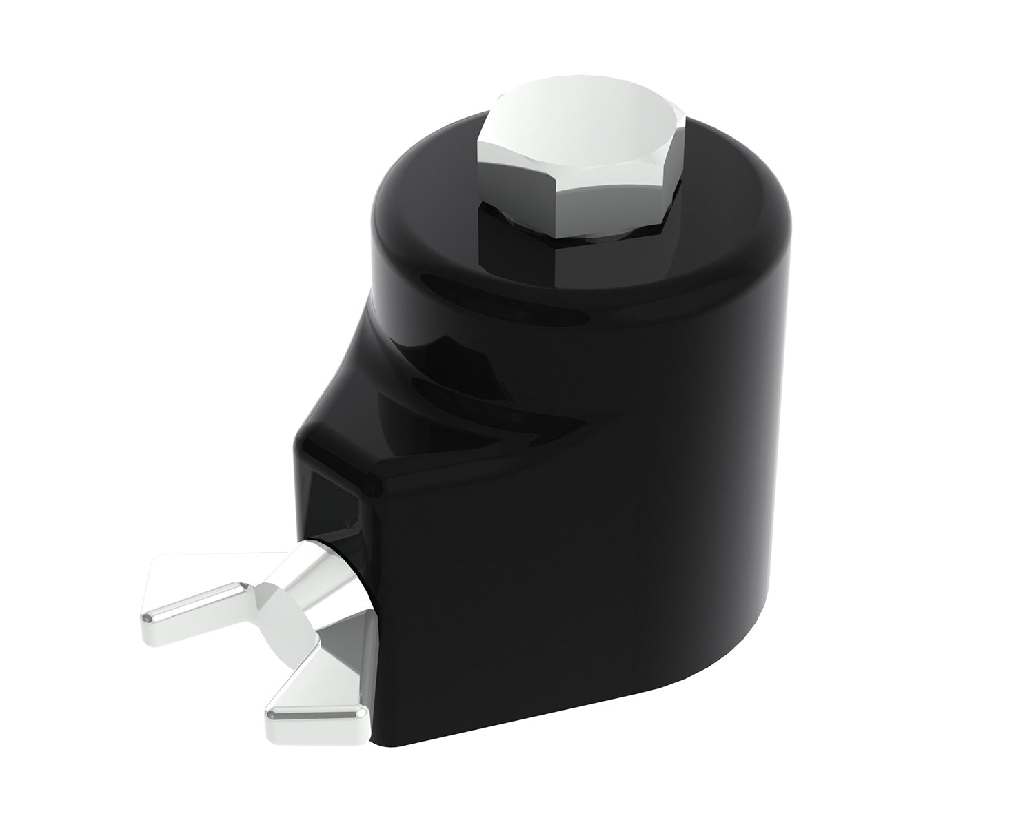 POWR143EB - Powerdrive REF14.3E B Top Cap Casting with M12 Top Bolt for 35mm Stand Black Image 1