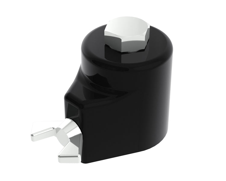 POWR143EB - Powerdrive REF14.3E B Top Cap Casting with M12 Top Bolt for 35mm Stand Black Image 1