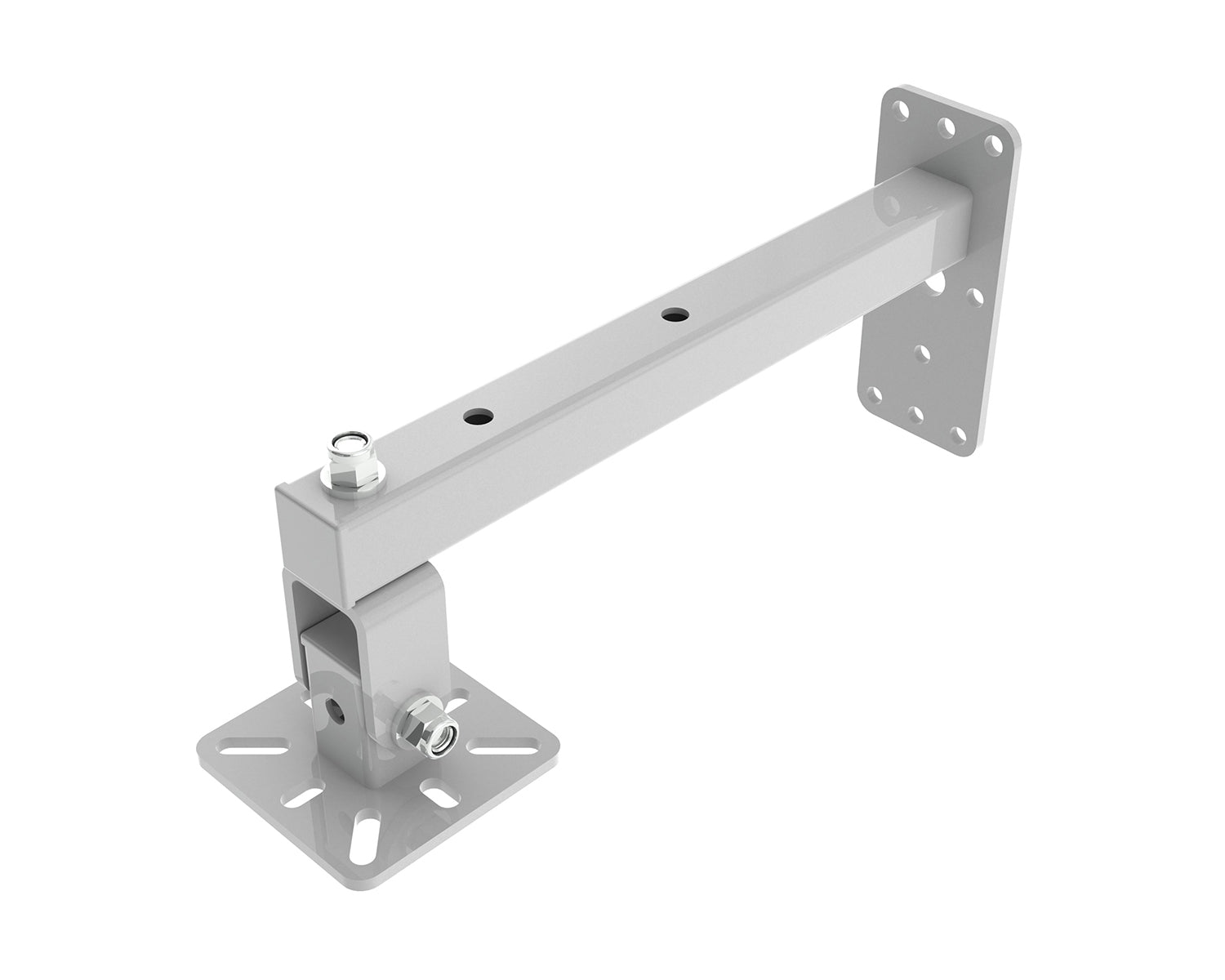 POWWHD90W - Powerdrive WHD90 W Top Mount Tilting Wall Bracket Type 90 Plate 40kg White Image 1
