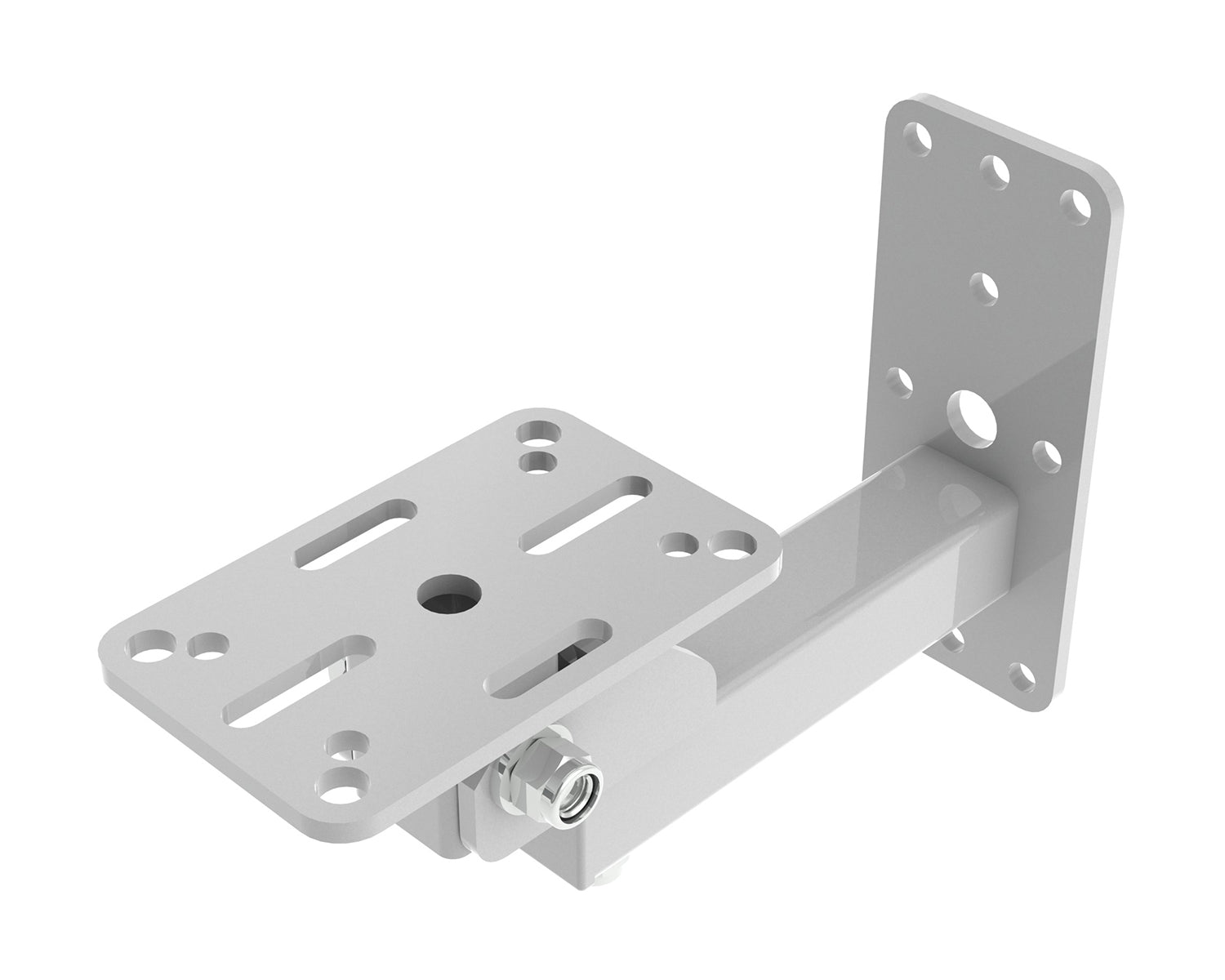 POWWHOM100W - Powerdrive WHOM100 W Bottom Mount Tilting Wall Bracket 215mm Type 100 White Image 1