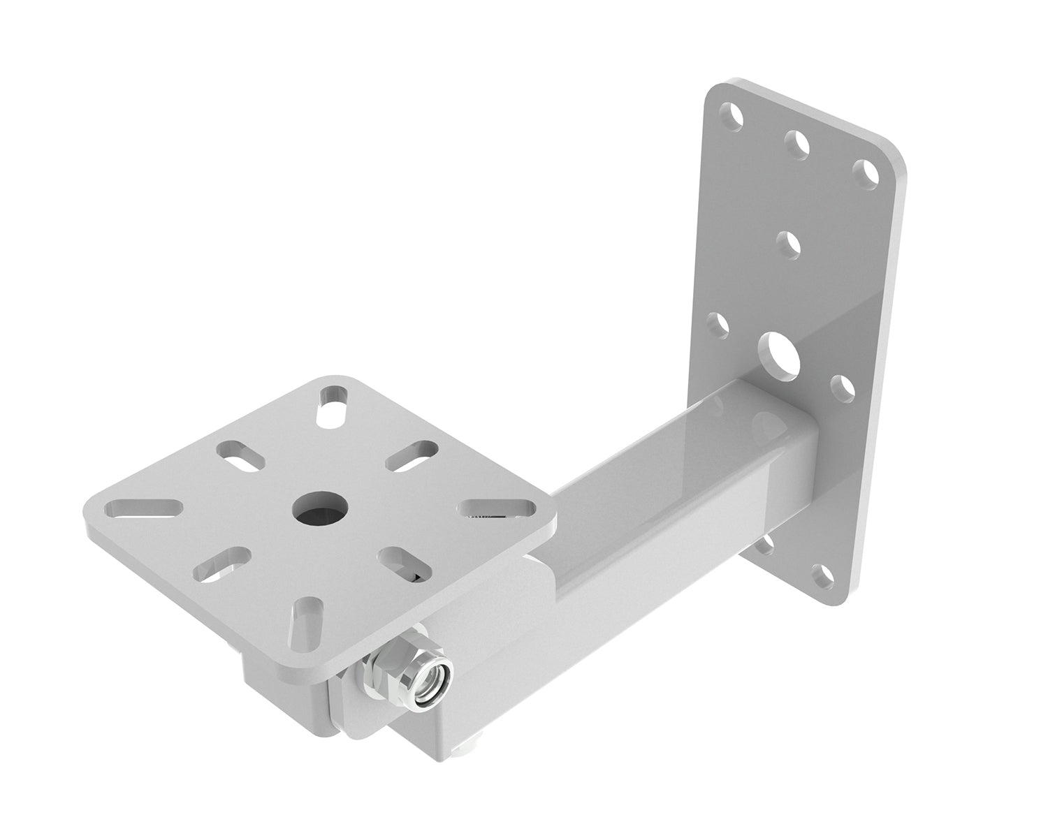 POWWHOM80W - Powerdrive WHOM80 W Bottom Mount Tilting Wall Bracket 215mm Type 80 White Image 1