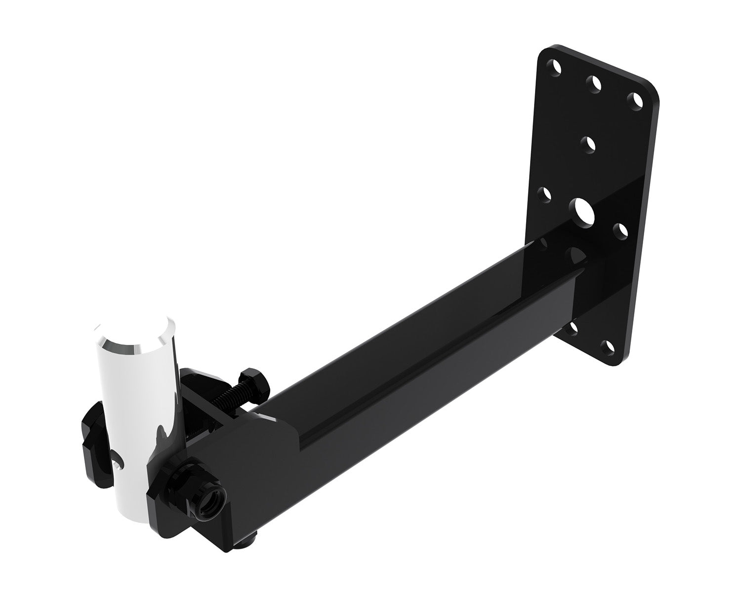 POWWHU35B - Powerdrive WHU35 B Bottom Mount Tilting Wall Bracket 324mm 35mm Spigot Black Image 1