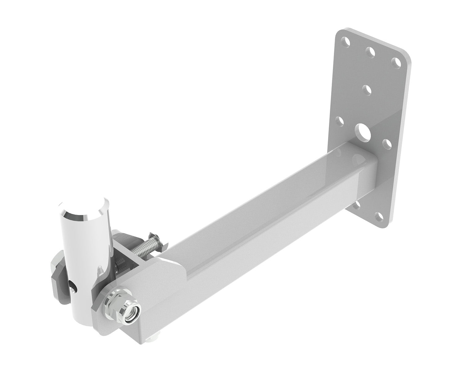 POWWHU35W - Powerdrive WHU35 W Bottom Mount Tilting Wall Bracket 324mm 35mm Spigot White Image 1