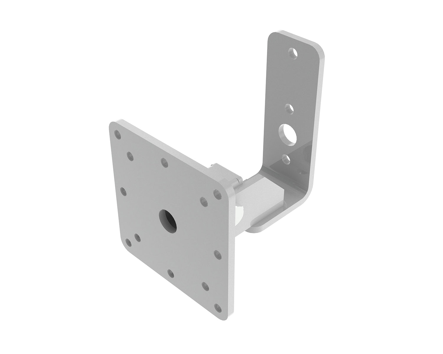 POWWMSV100W - Powerdrive WMSVESA100 W Back Mount Tilting Wall Bracket VESA 120 145mm White Image 1