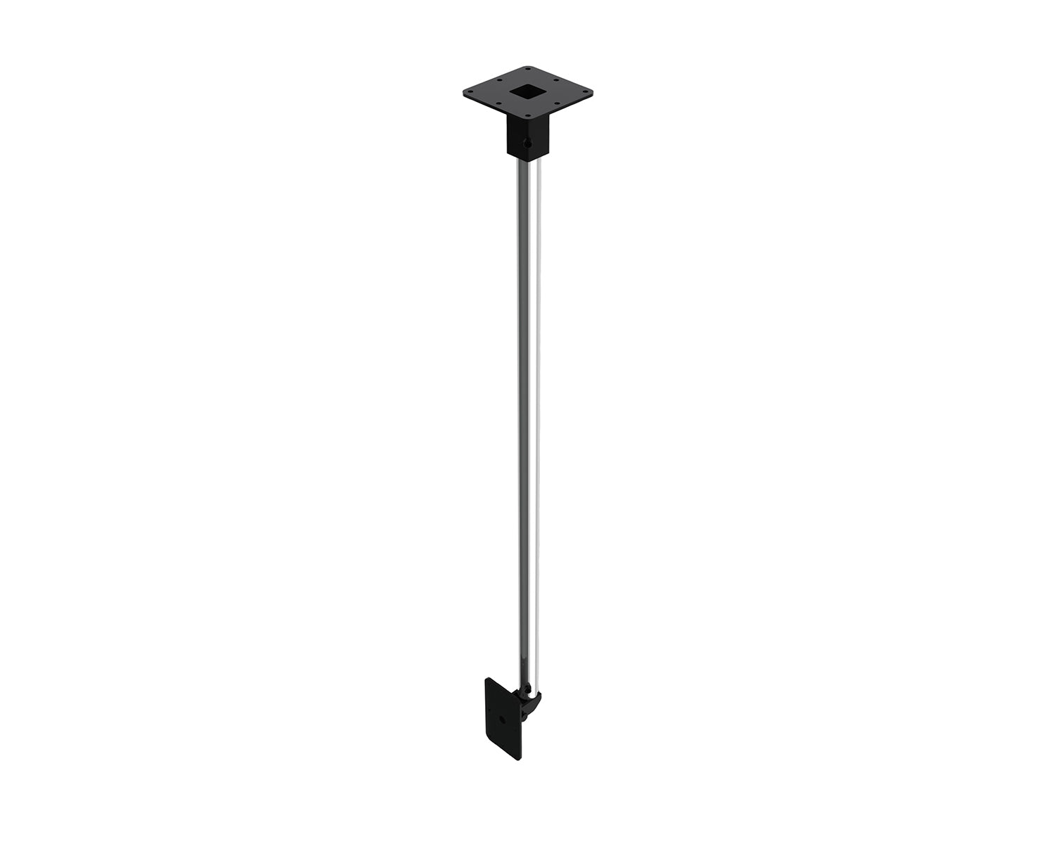 POWZC120 - Powerdrive ZC120 B Back Mount Ceiling Bracket 1500mm Tube Type 120 40kg Blk Image 1