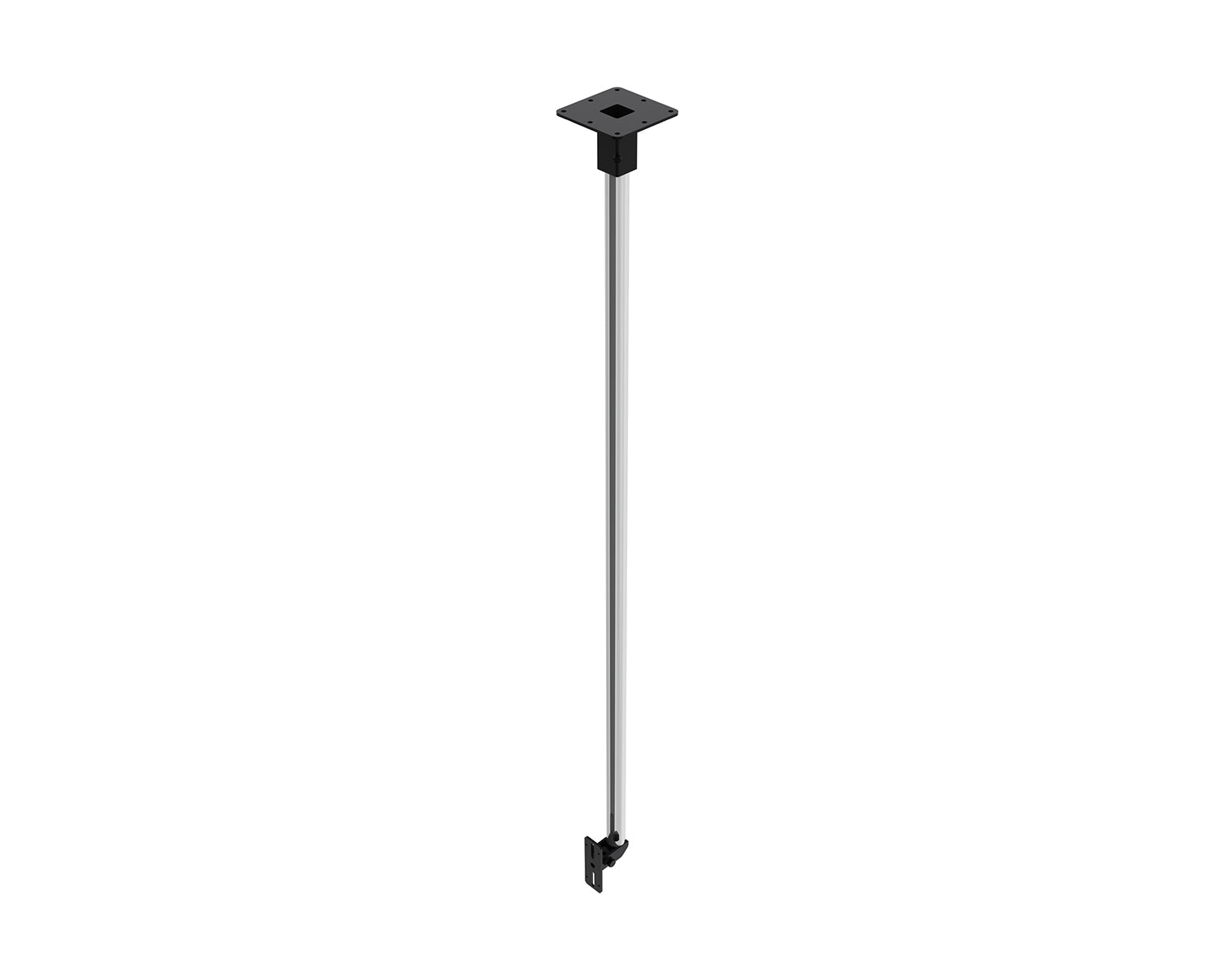 POWZD65 - Powerdrive ZD65 B Back Mount Ceiling Bracket 2000mm Tube Type 65 40kg Black Image 1