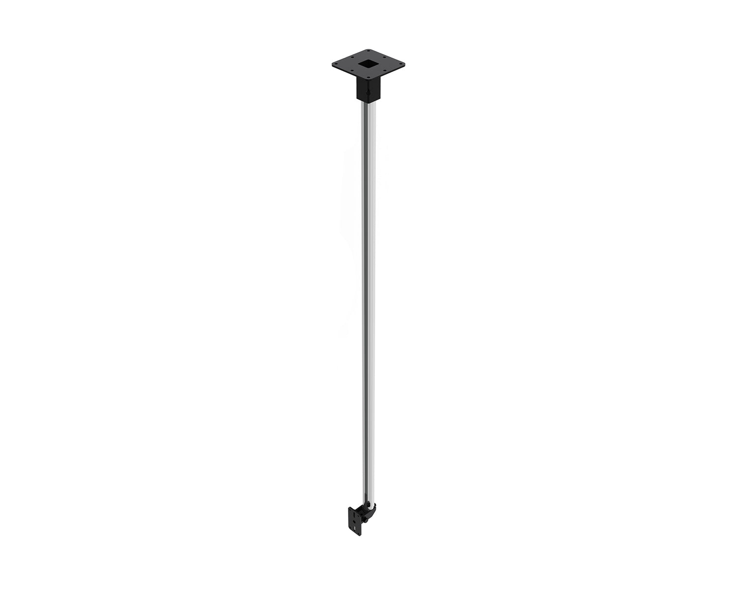 POWZD75 - Powerdrive ZD75 B Back Mount Ceiling Bracket 2000mm Tube Type 75 40kg Black Image 1