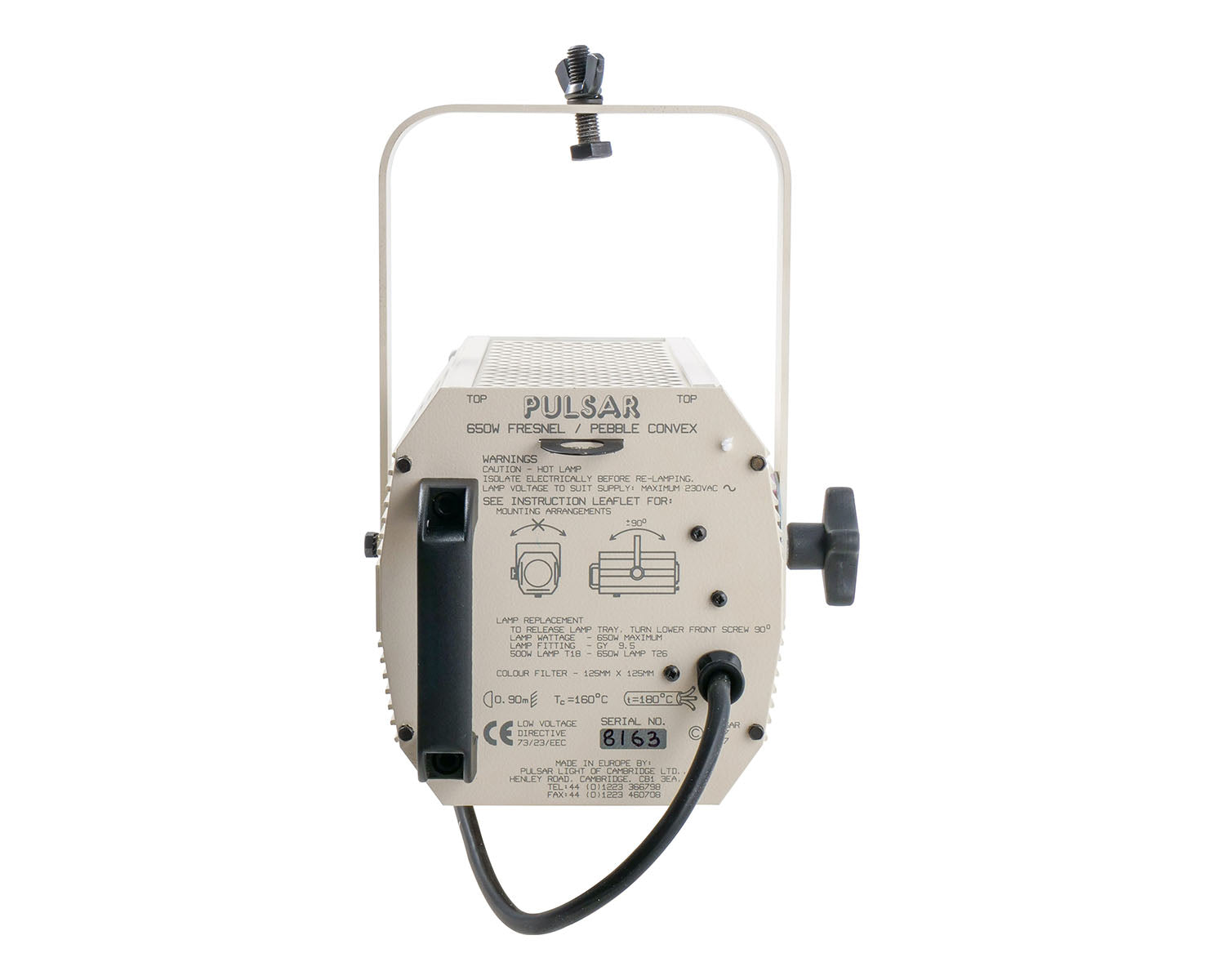 PULFLWBG - Pulsar *B GRADE* Fresnel Lantern 650W WHITE INC Lamp Image 4