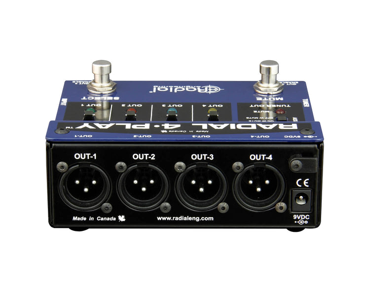 RAD4PLAY - Radial 4 Play Active DI Box with Four Selectable Outputs Image 4