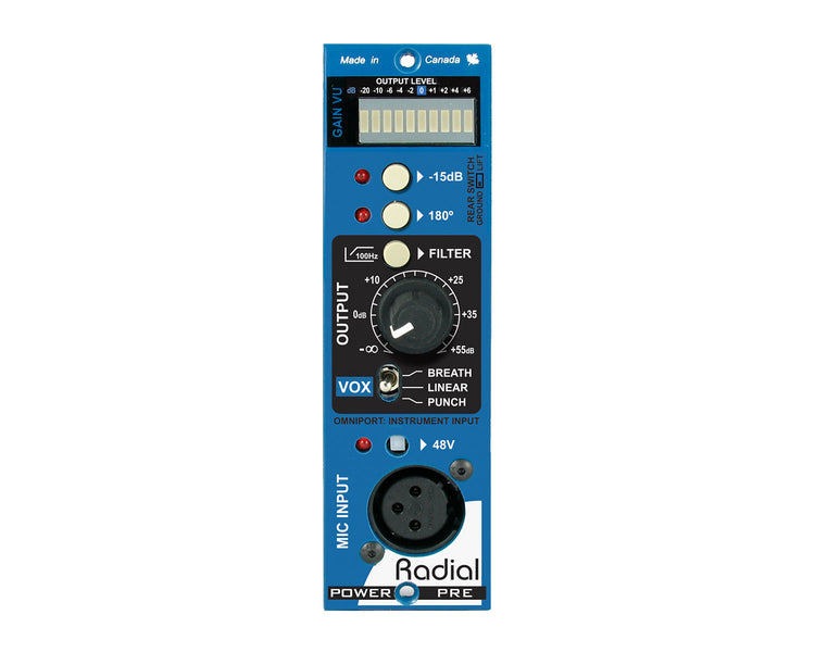 RAD500POWPRE - Radial Workhorse Powerpre 500 Series Microphone Preamplifier Image 2