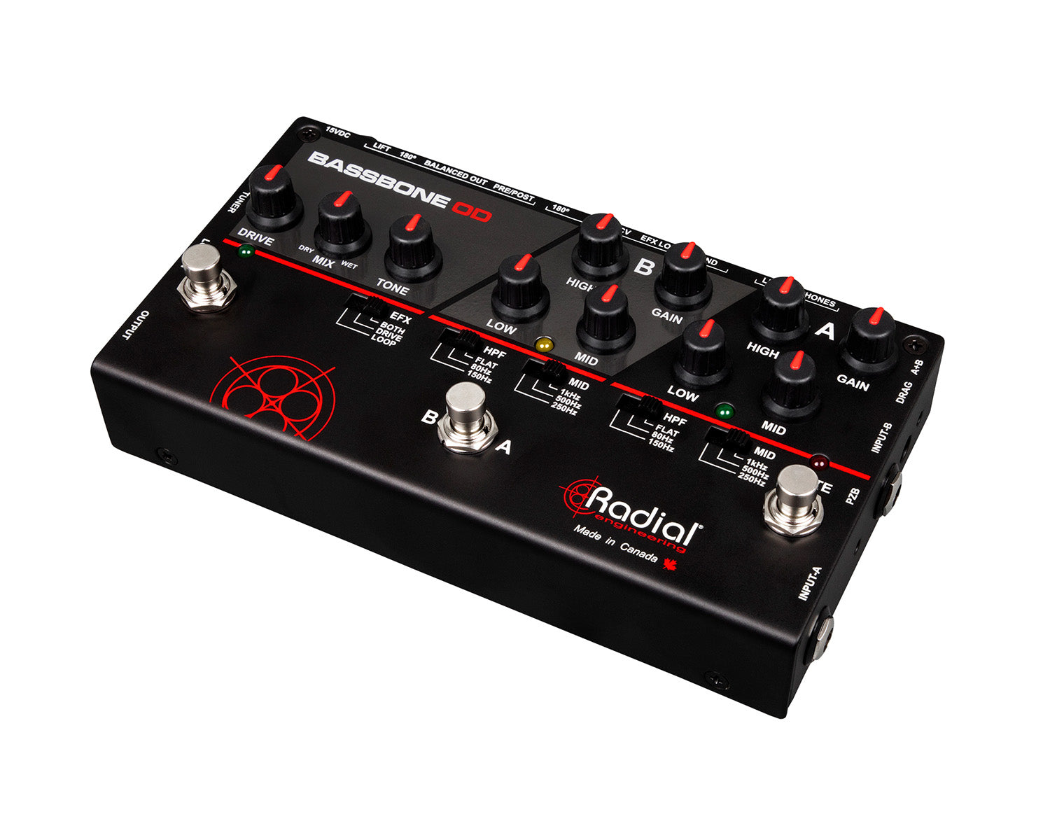 RADBASSOD - Radial Bassbone OD Bass Preamp and Overdrive Image 1