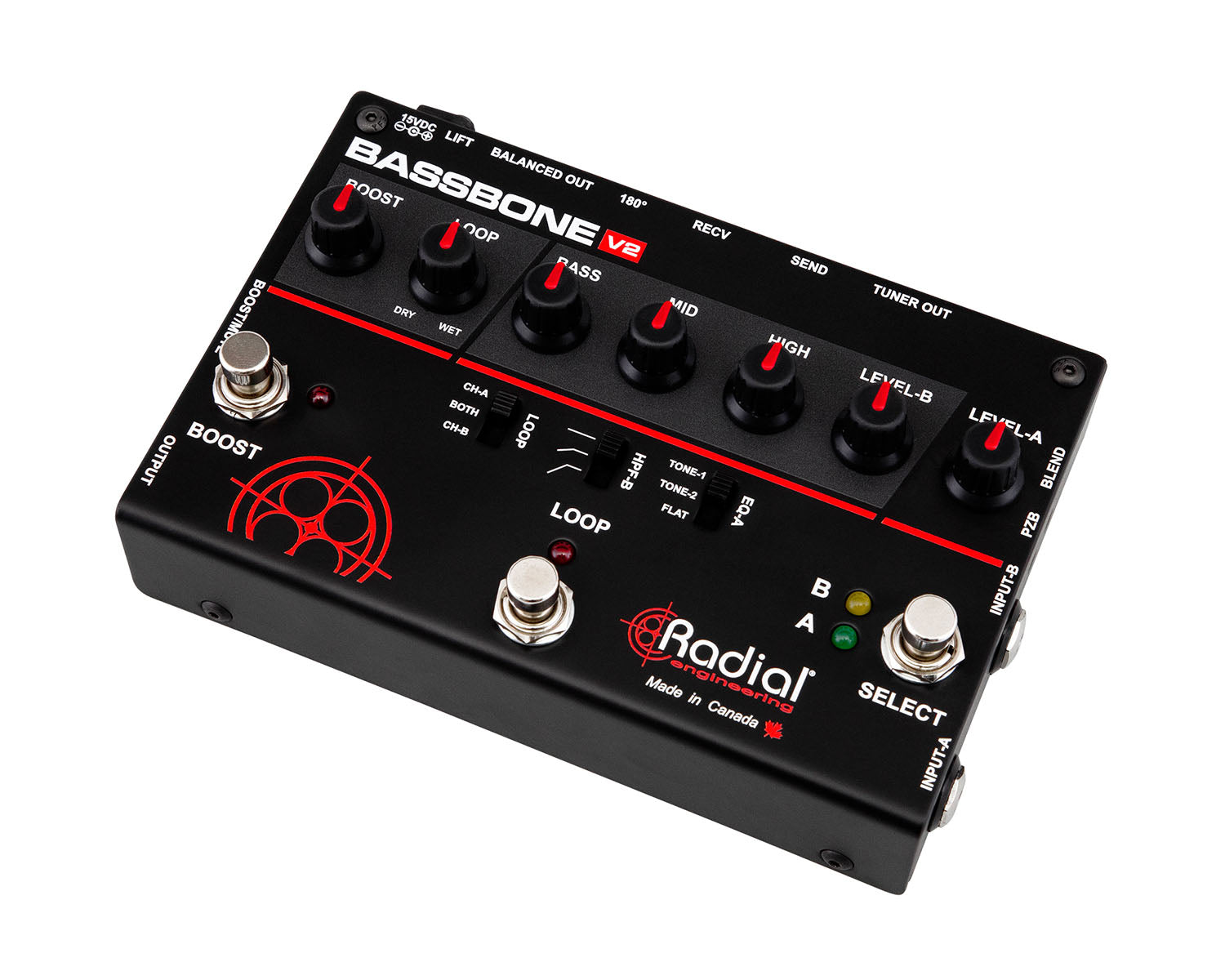 RADBASSV2 - Radial Bassbone V2 Bass Preamp and Boost Image 1