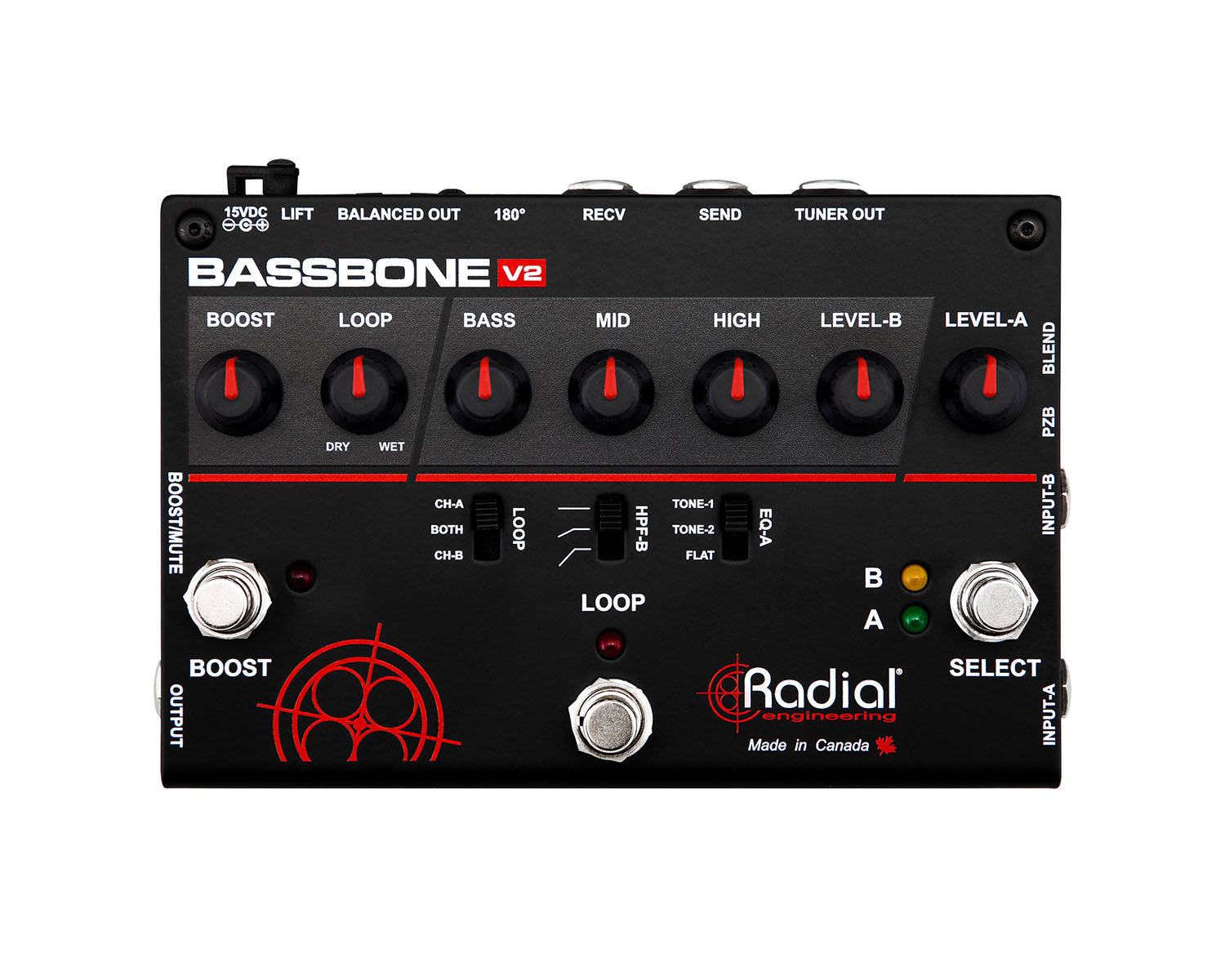 RADBASSV2 - Radial Bassbone V2 Bass Preamp and Boost Image 2