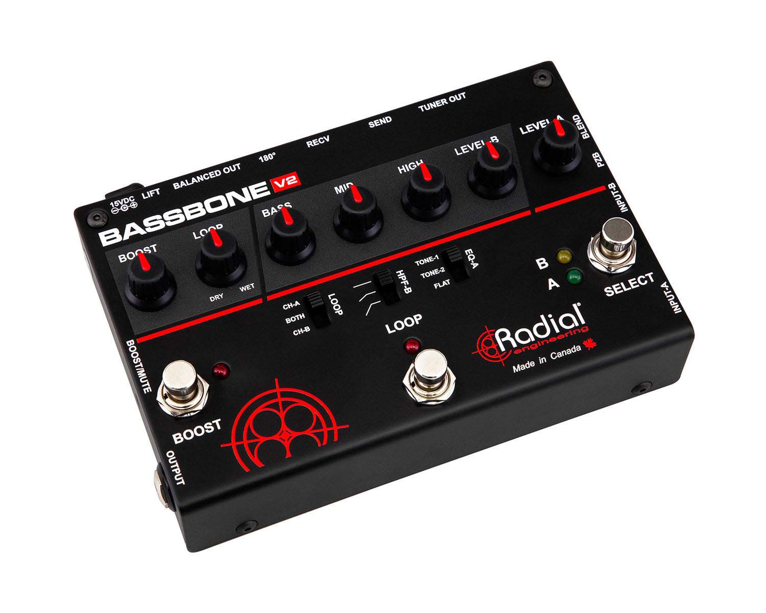 RADBASSV2 - Radial Bassbone V2 Bass Preamp and Boost Image 3