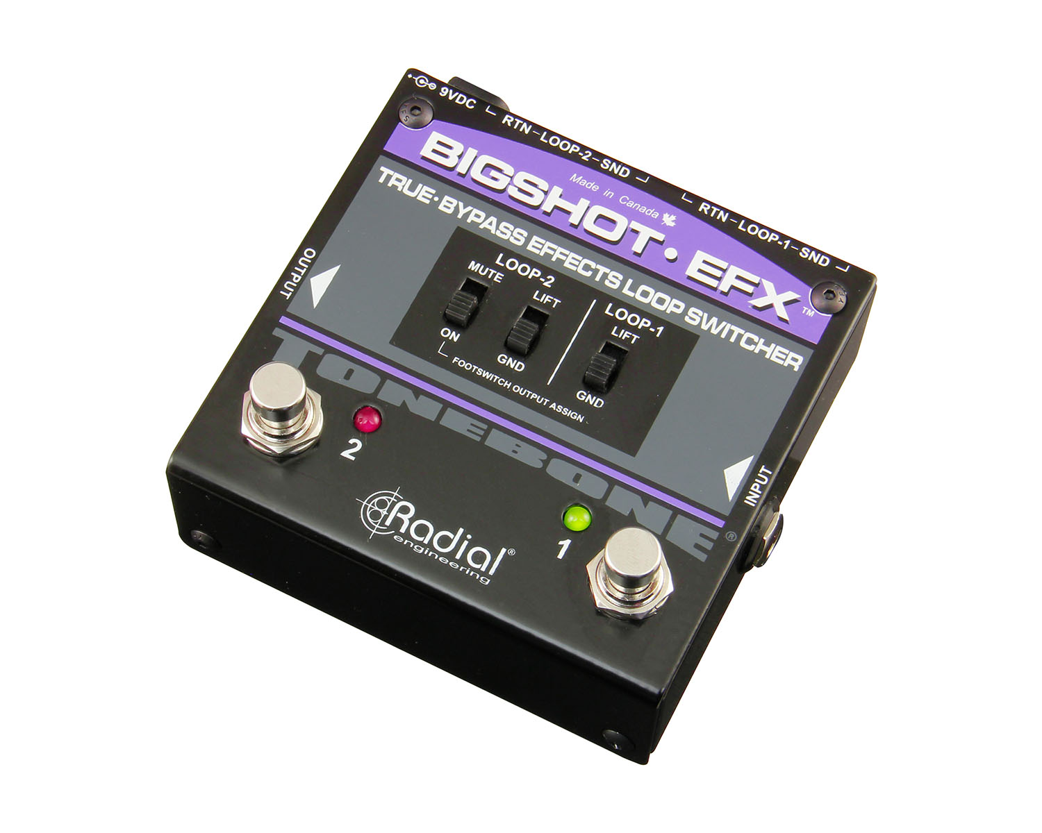 RADBSEFX - Radial BigShot EFX Four Output Guitar Amp Selector Footswitch Image 1