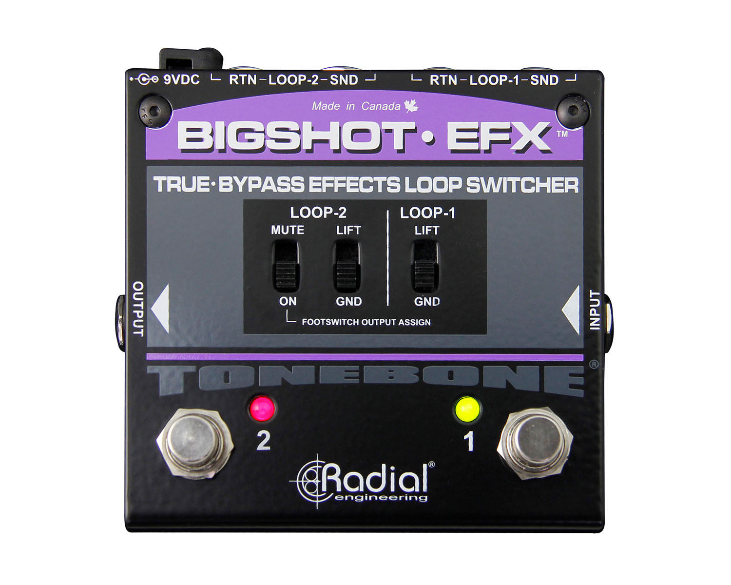 RADBSEFX - Radial BigShot EFX Four Output Guitar Amp Selector Footswitch Image 2